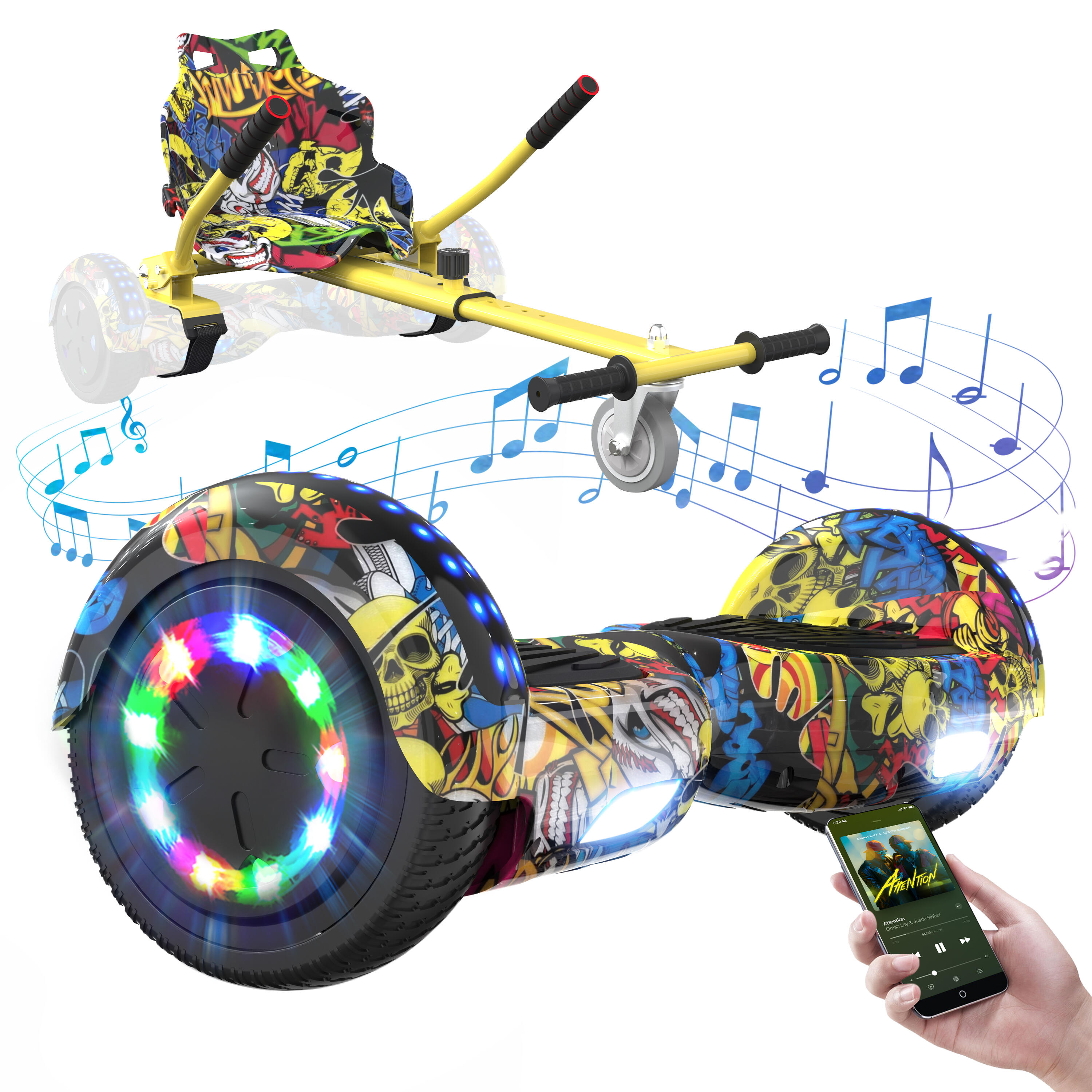 Rcb - Hoverboard Et Hoverkart Gyropode 6.5 Pouces Rcb-wj1 - Hoverboard - Jaune - Taille Unique - Decathlon