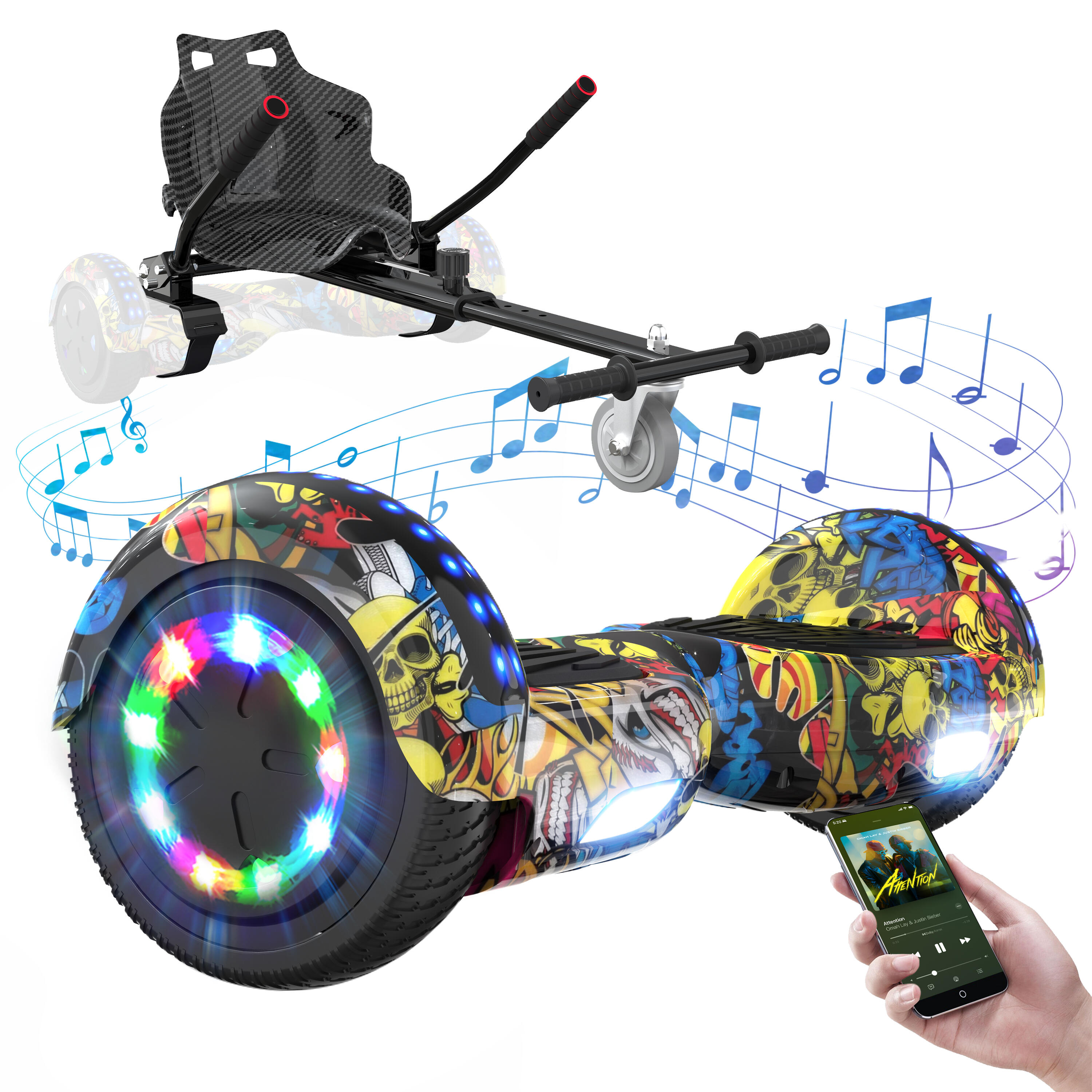 Rcb - Hoverboard Et Hoverkart Gyropode 6.5 Pouces Rcb-wj1 - Hoverboard - Jaune|noir - Taille Unique - Decathlon