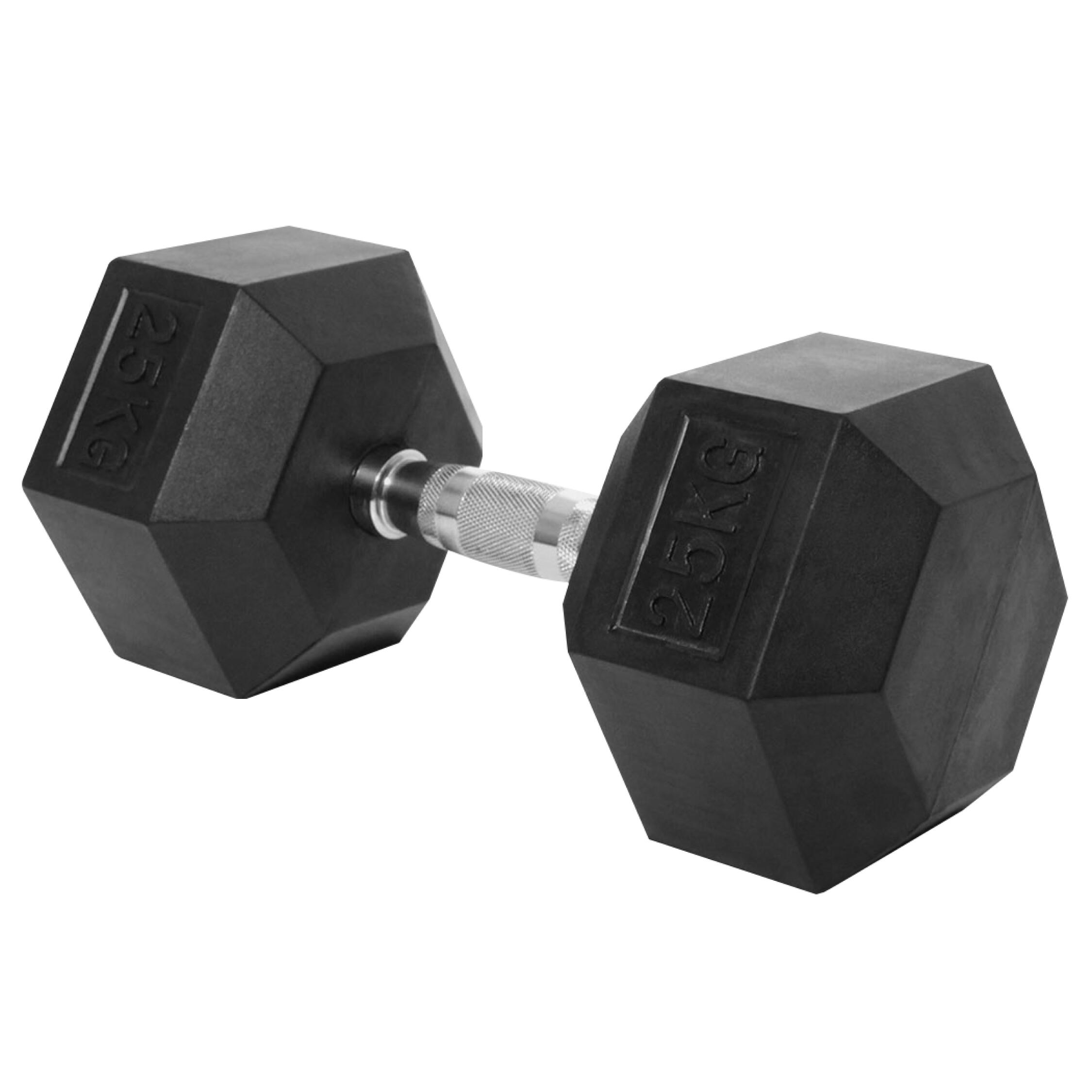 Hex Dumbbell 25KG x 1 - IRONTEC