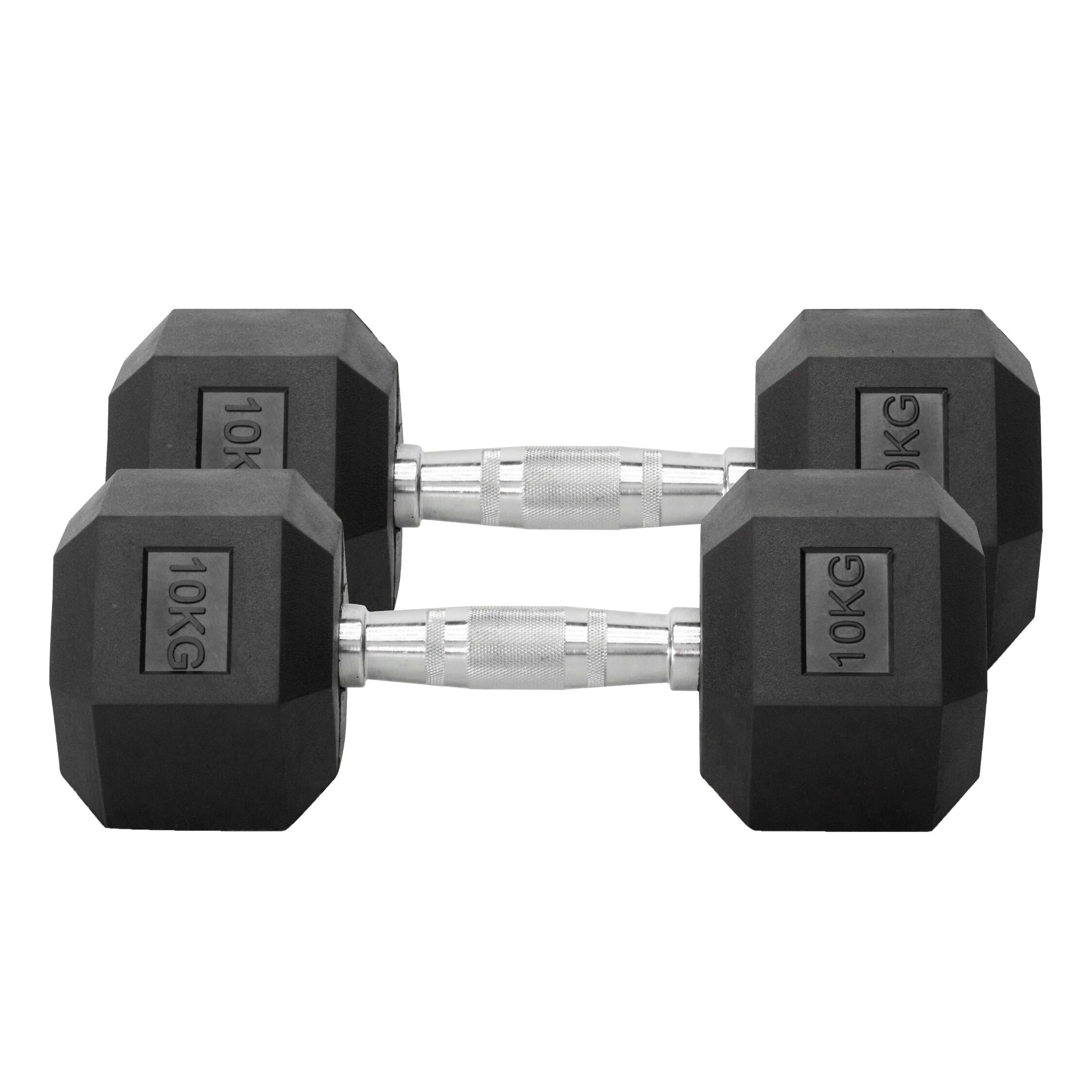 Hex Dumbbell 10KG x 2 - IRONTEC