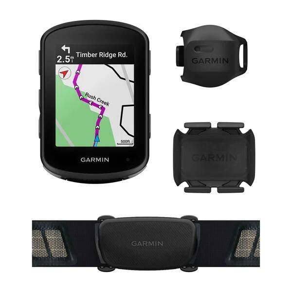 Garmin Edge 540 Bundle, Compact GPS Cycling Computer with HRM Belt