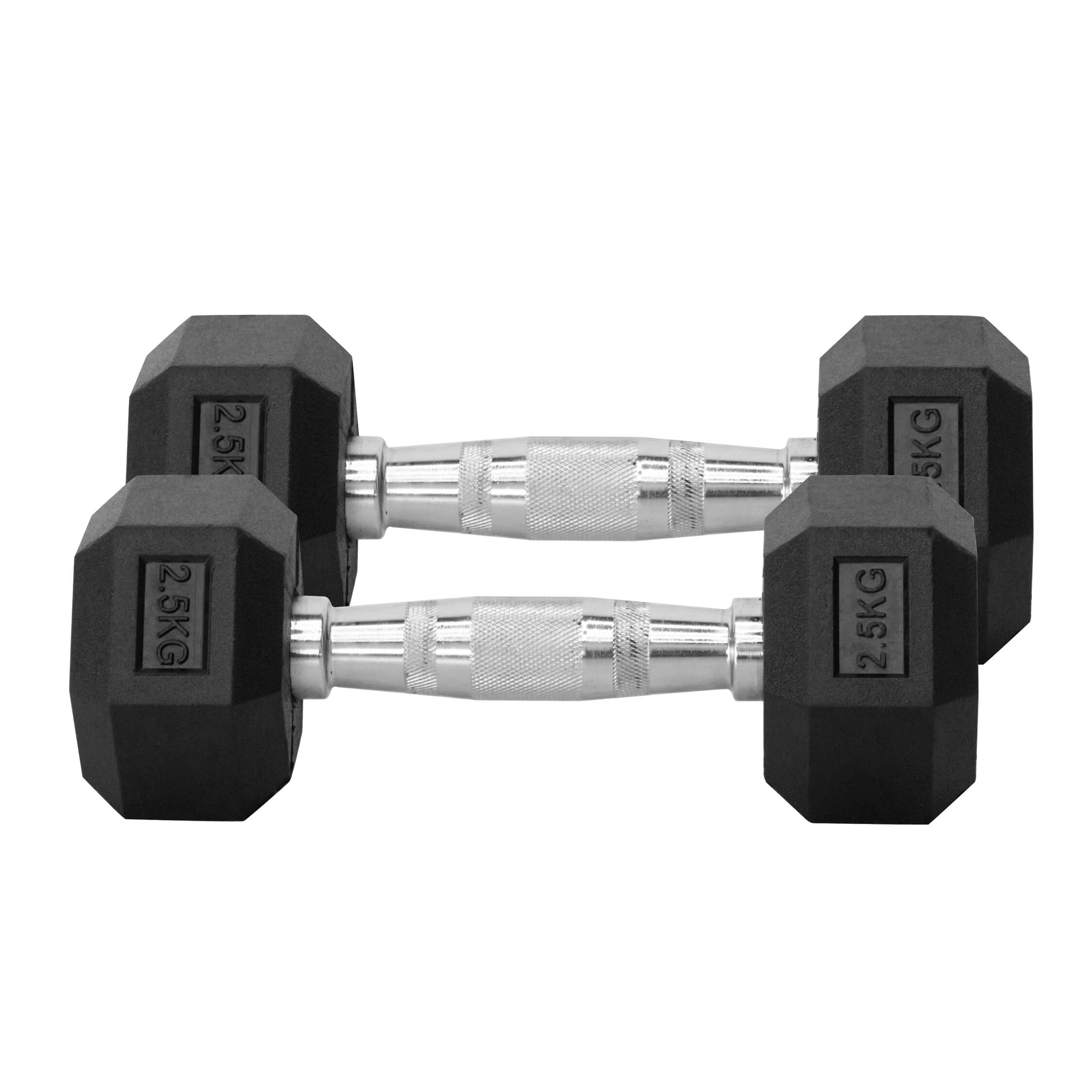Hex Dumbbell 2.5KG x 2 - IRONTEC