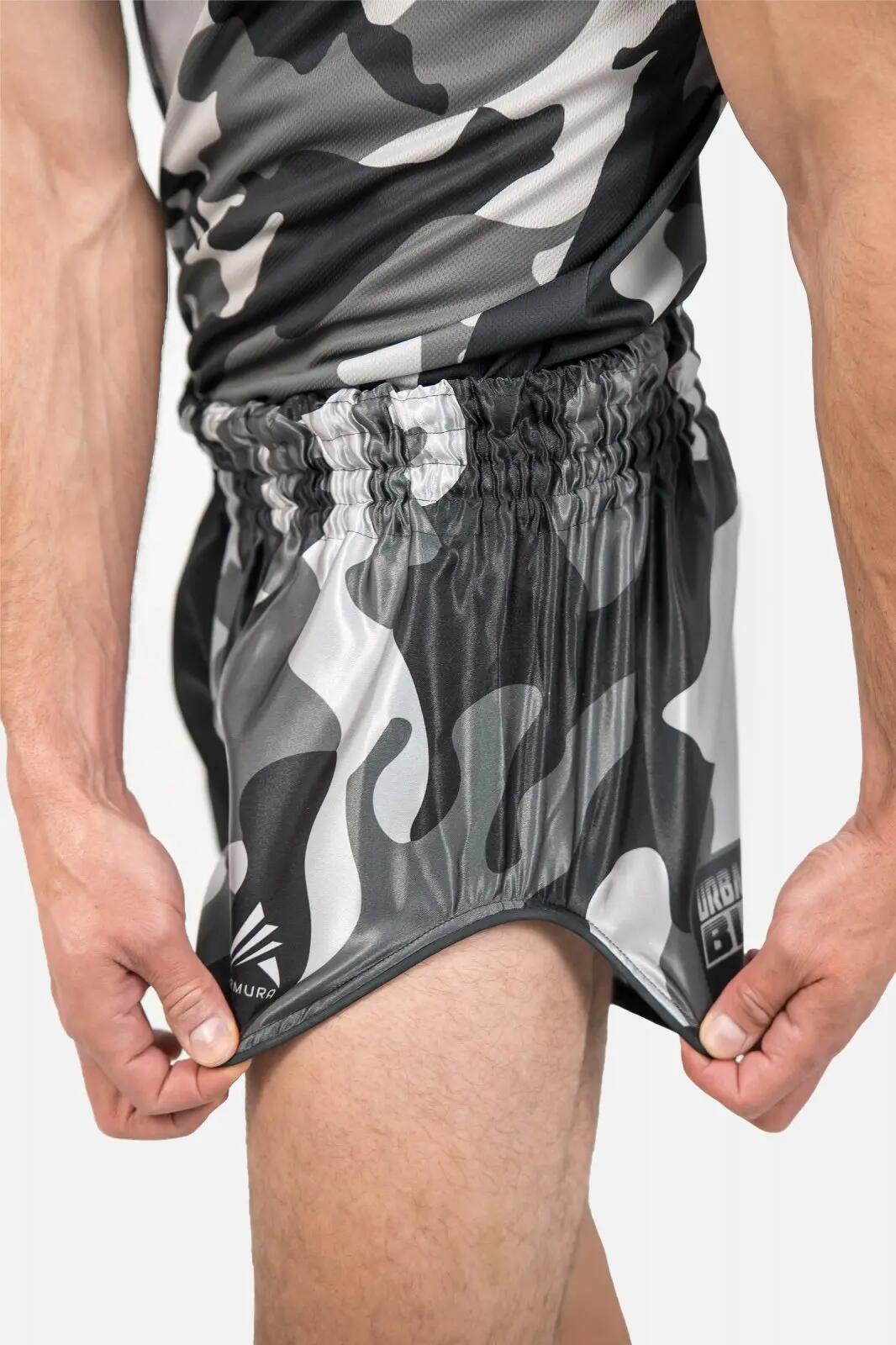 Short kickboxing ARMURA Camo Black 3/4