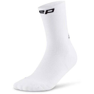 Cep run mid-cut compressie sokken - wit - heren