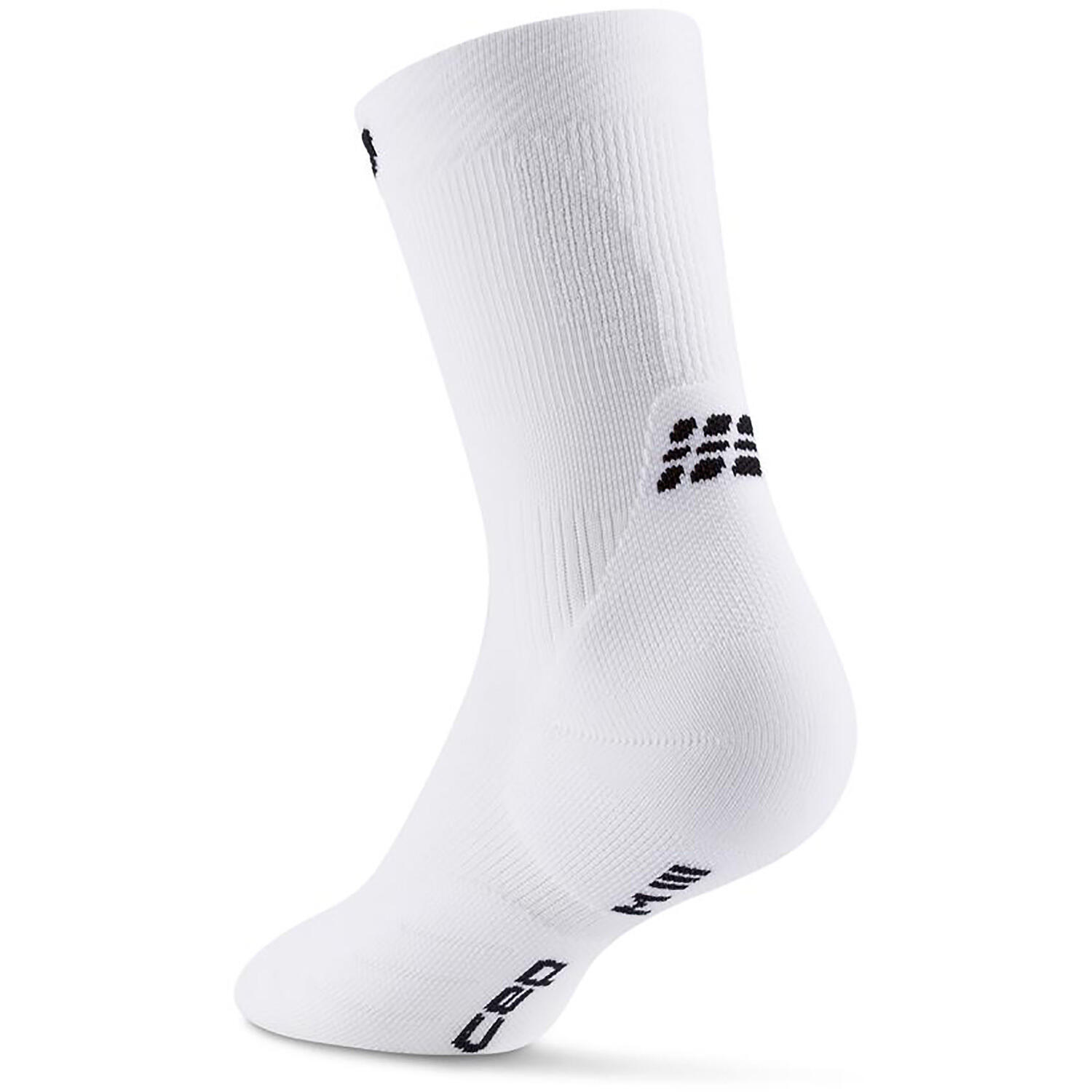 CEP Run Mid-Cut Compressie Sokken - Wit - Heren 2/3