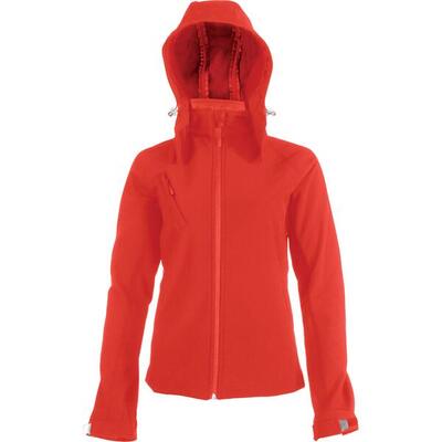 Damesjas kariban softshell à capuche amovible