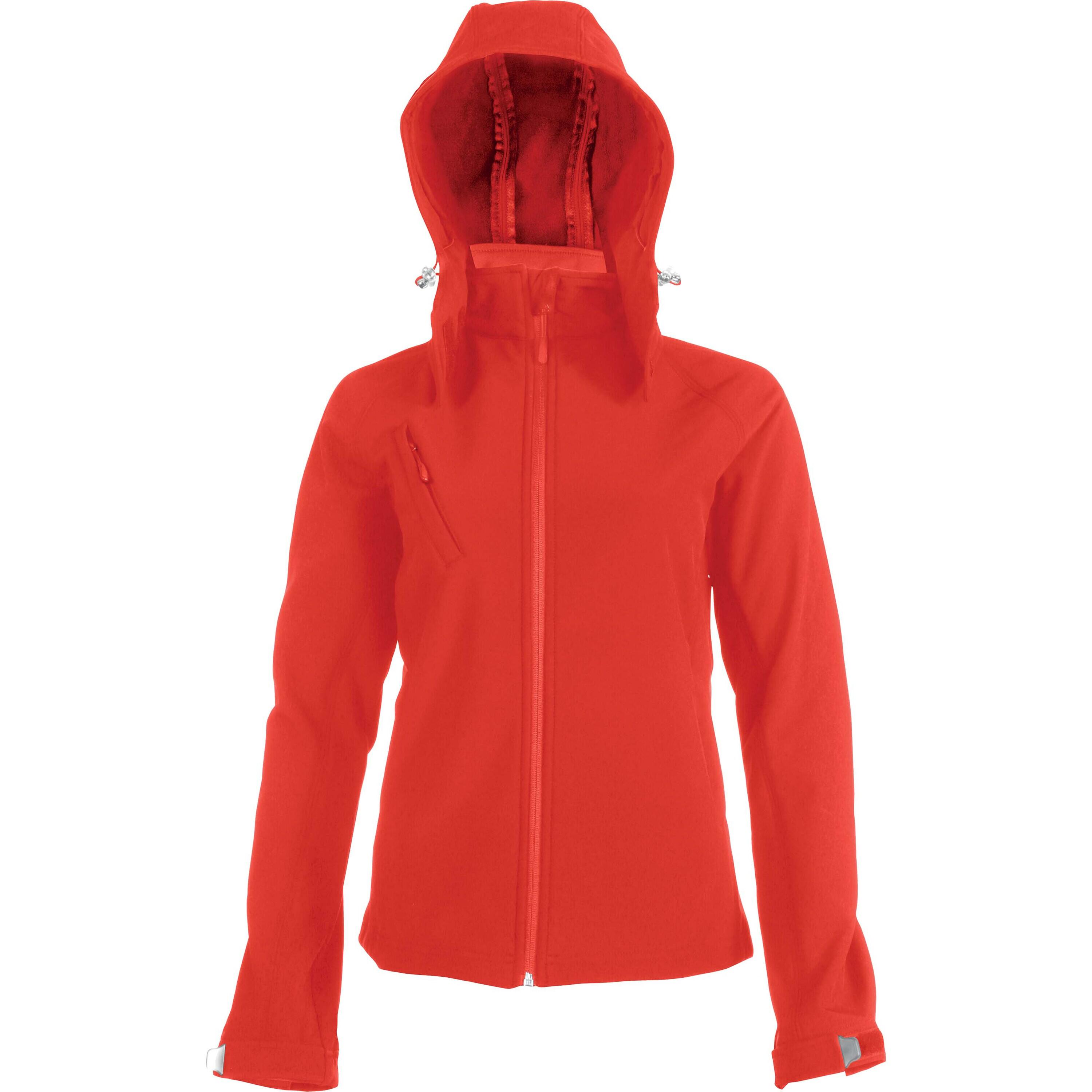 Kariban - Veste Femme Kariban Softshell À Capuche Amovible - Veste - Rouge - 40 M - Decathlon