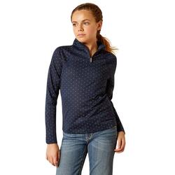 T-shirt manches longues 1/4 zip fille Ariat Sunstopper 3.0