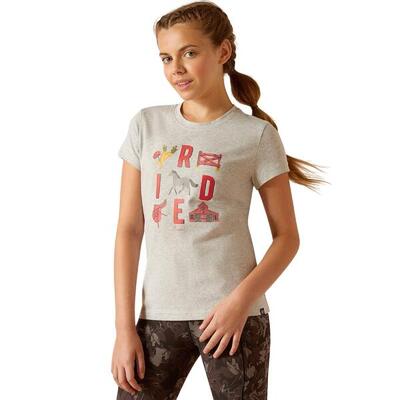 T-shirt da bambina Ariat Iconic Ride