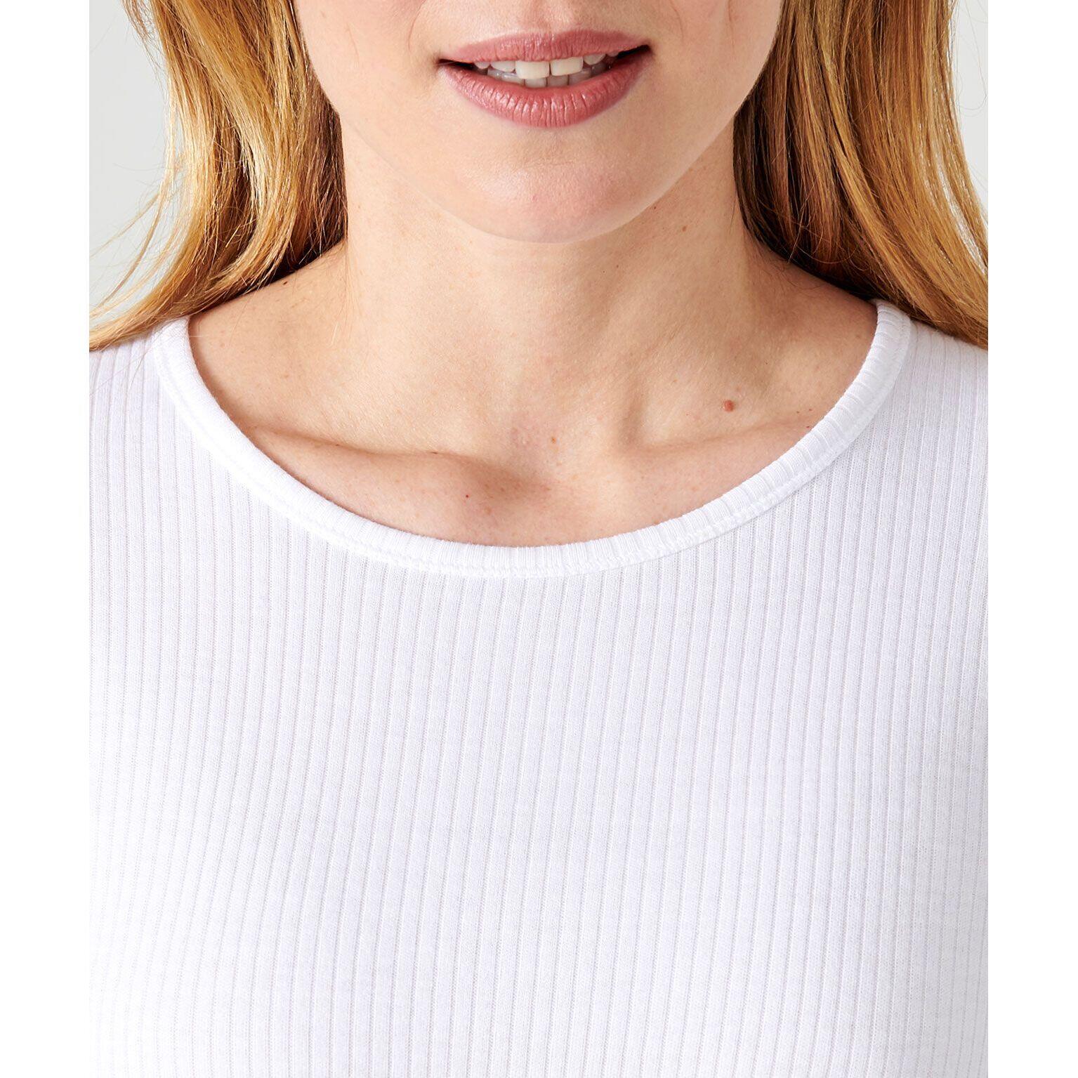 T-shirt manches longues col rond femme Damart Thermolactyl 4/4