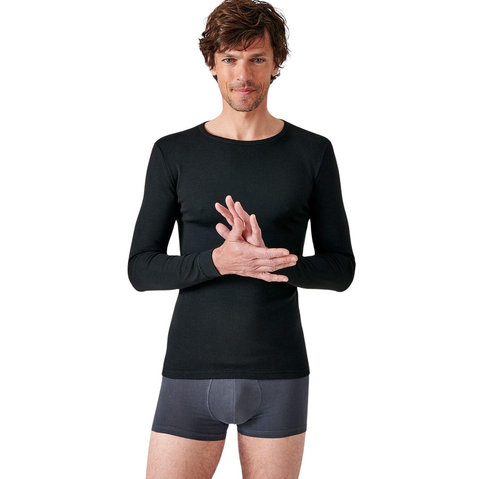 DAMART T-shirt maniche lunghe con scollo rotondo Damart Thermolactyl