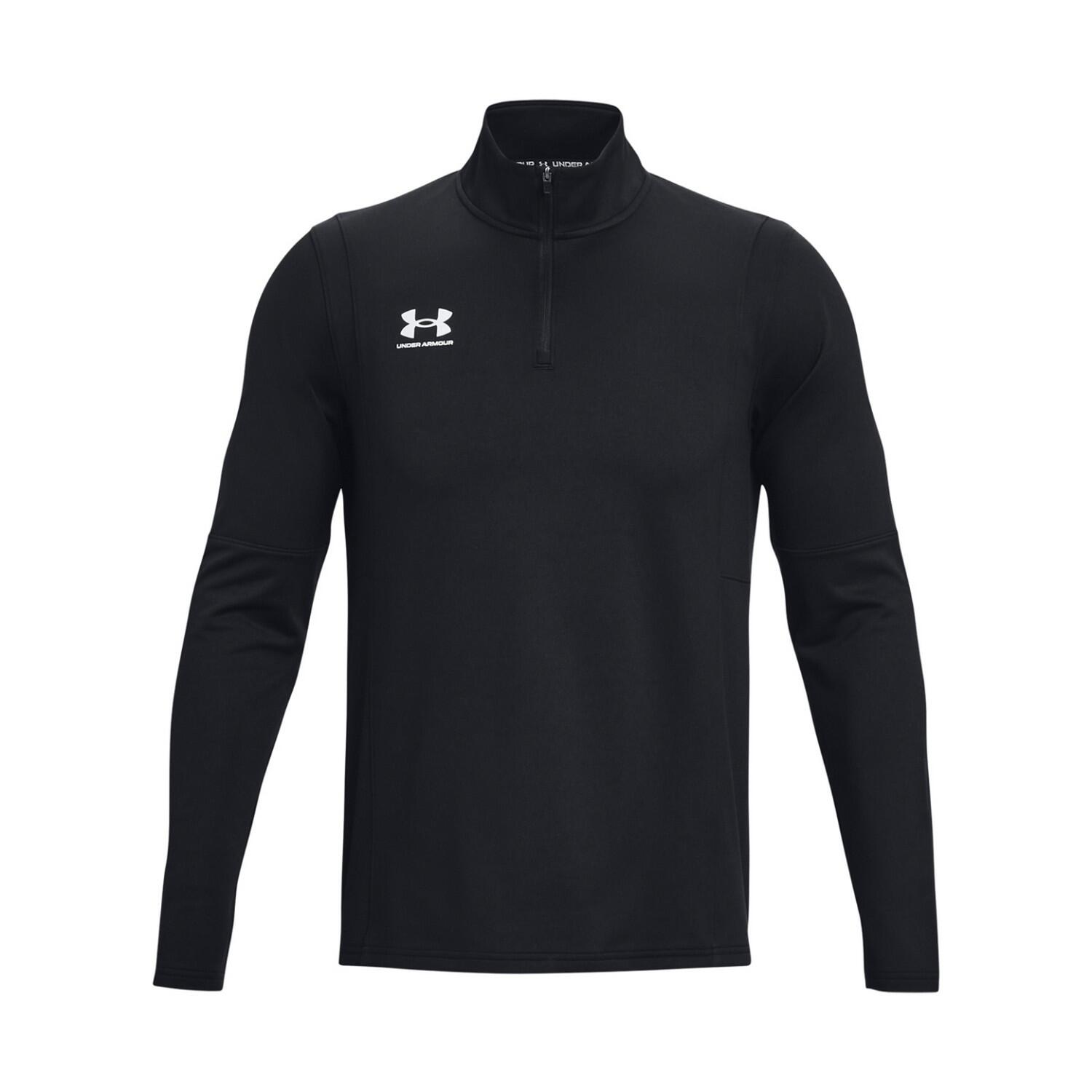 Mens UA Challenger Quarter Zip Midlayer (Black) UNDER ARMOUR