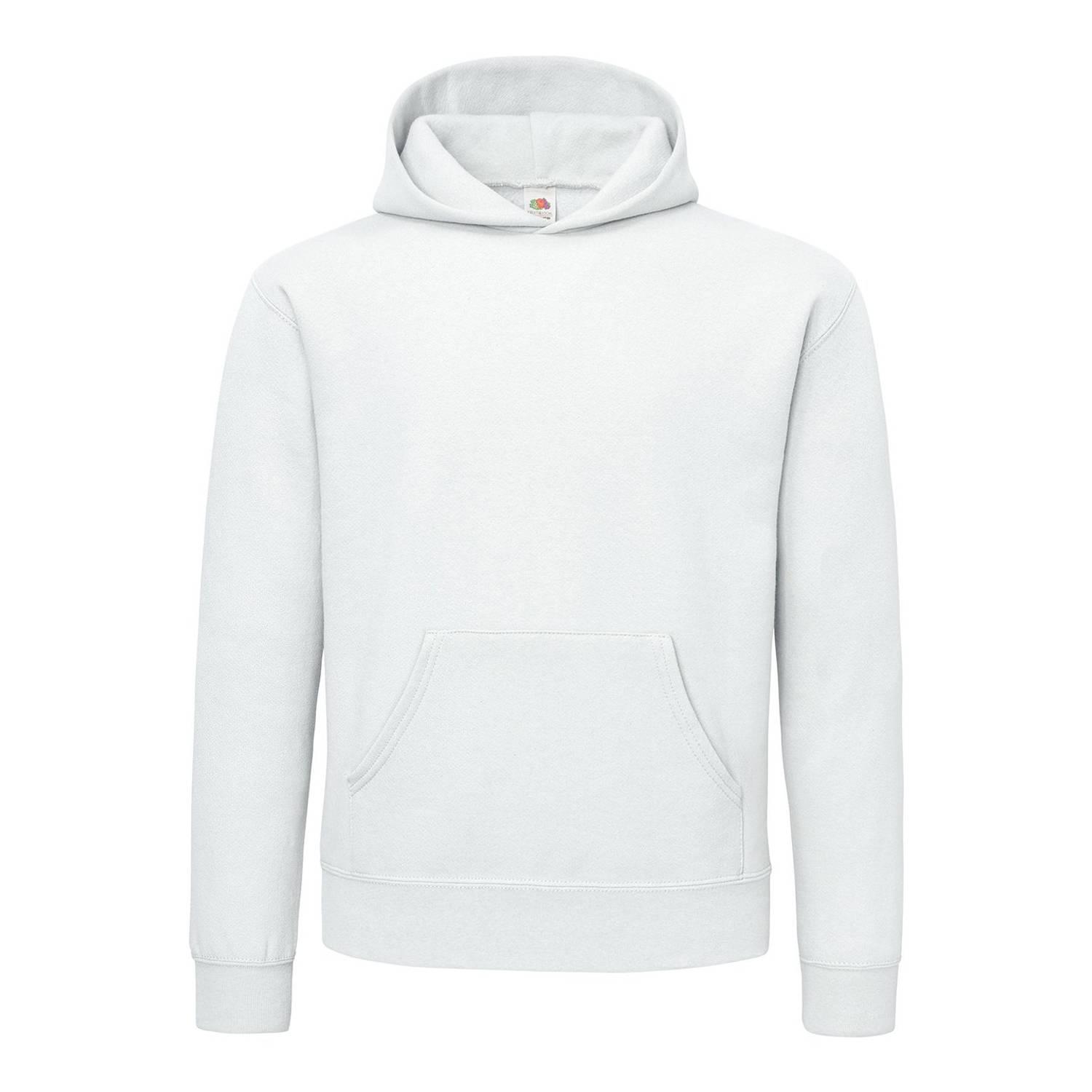 FRUIT OF THE LOOM Unisex Adult Supercotton Hoodie (White)