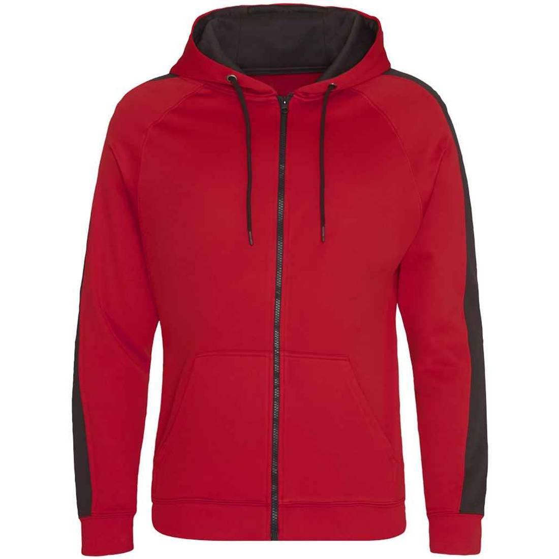 fluo red / black