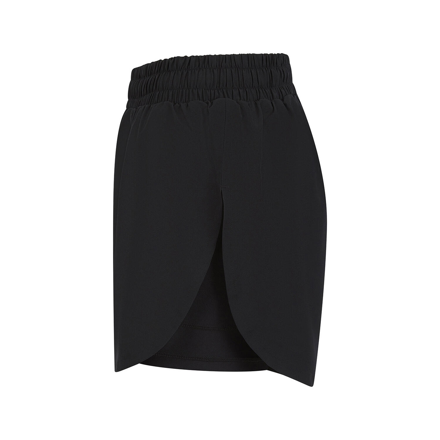 Womens/Ladies Double Layered Sports Shorts (Black) 3/3