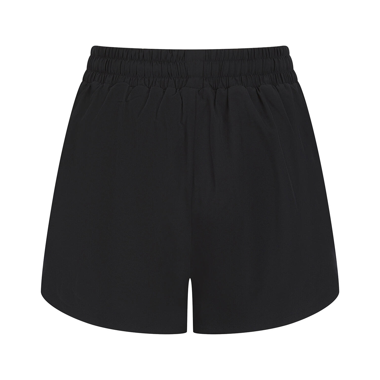 TOMBO Womens/Ladies Double Layered Sports Shorts (Black)