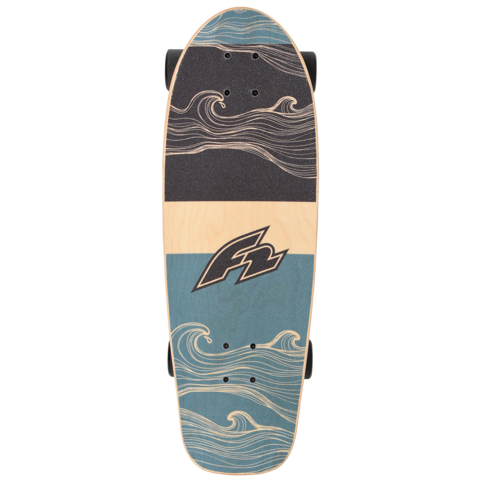 F2 F2   Komplett Board Carving Board Skateboard Skate Board 9" Blau 2024/25