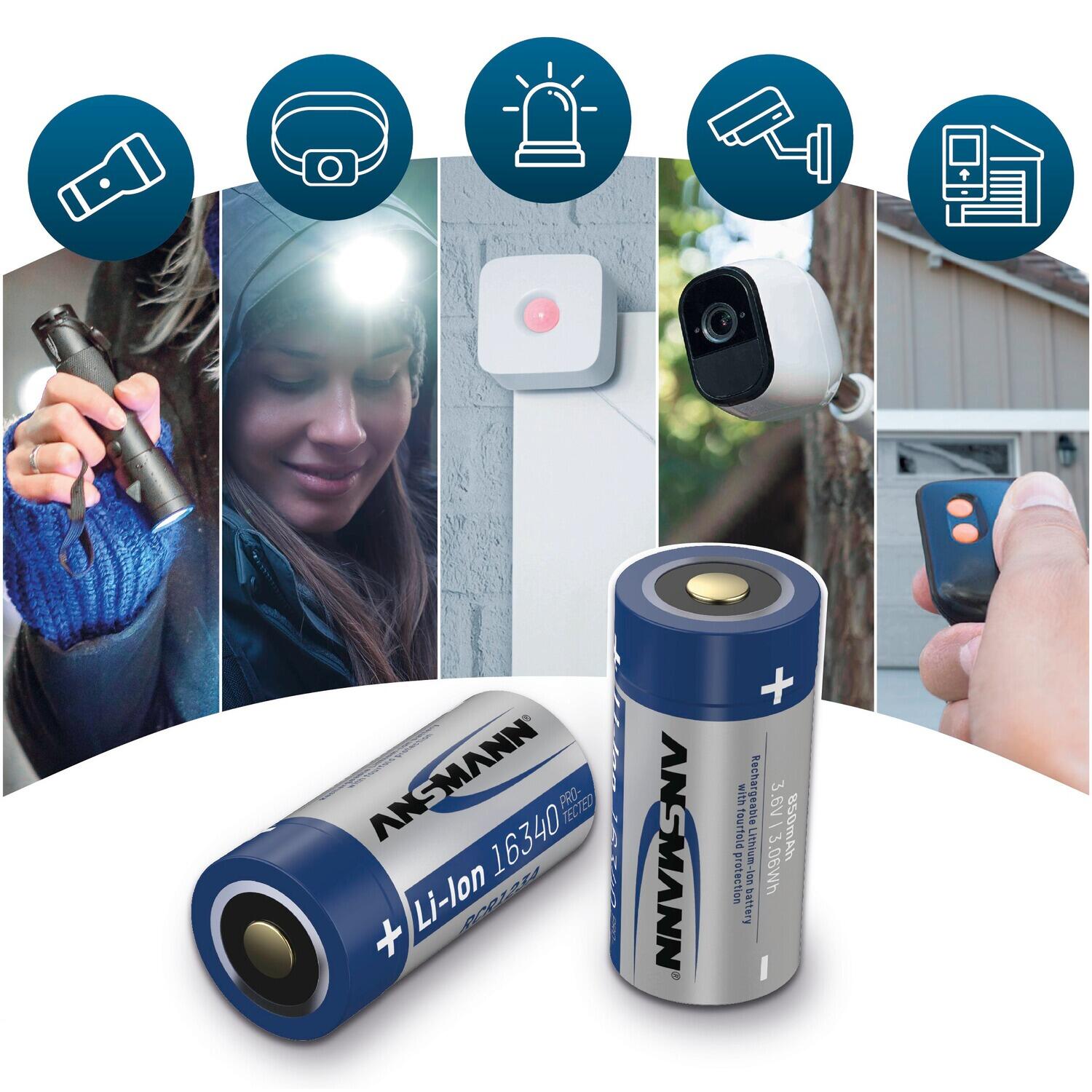 Akku Li-Ion 16340 850 mAh 5/5