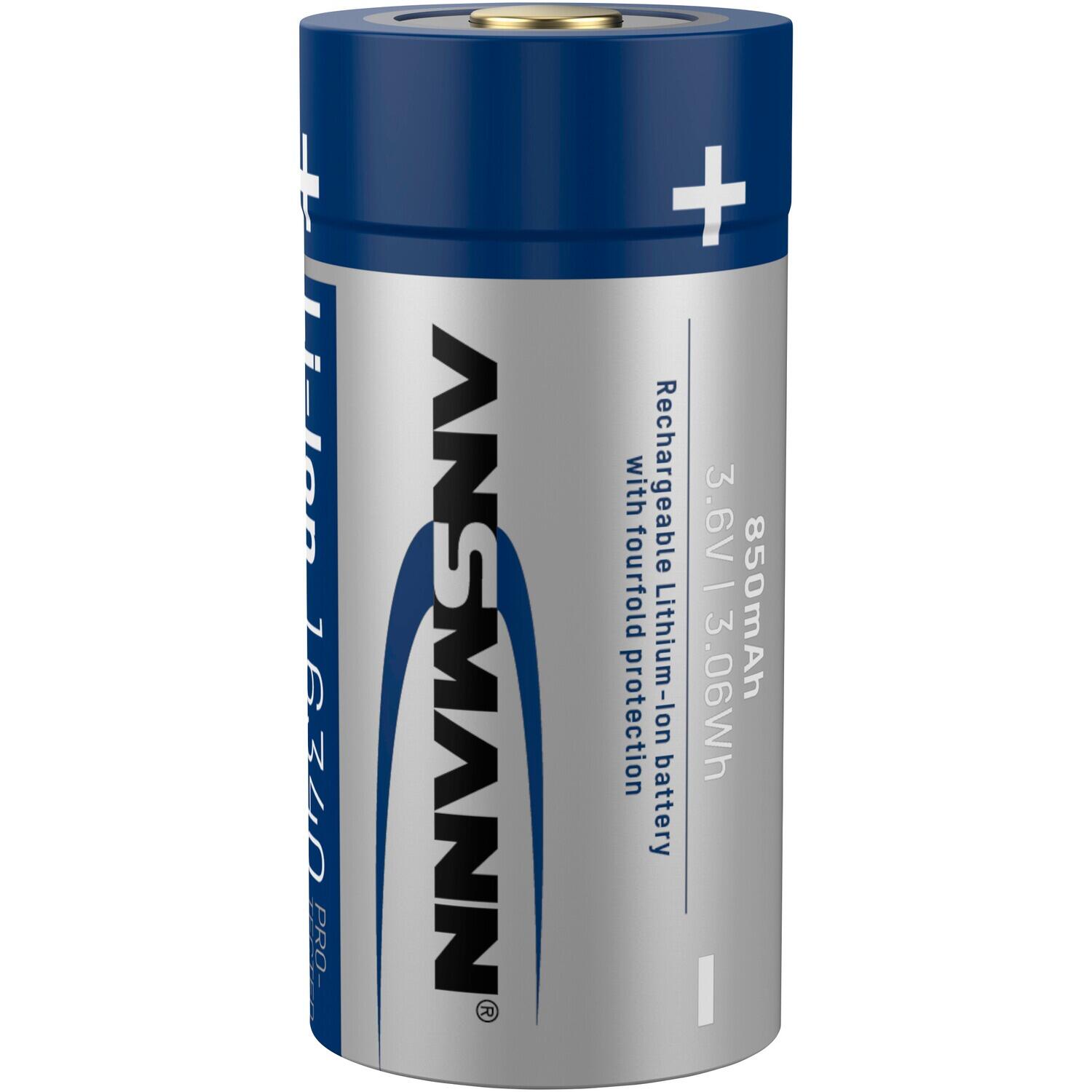 Akku Li-Ion 16340 850 mAh 2/5