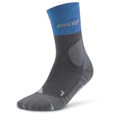 Cep hiking merino mid-cut compressie - blauw - heren