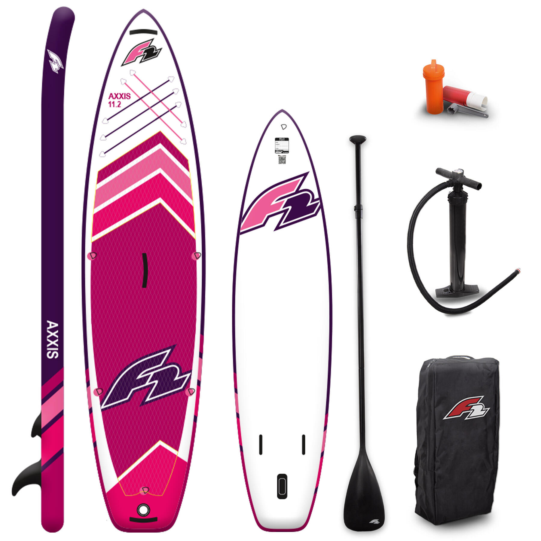 F2 F2  Stand up Paddle Board AXXIS - Women SUP 10,2  Pink 2024/2025