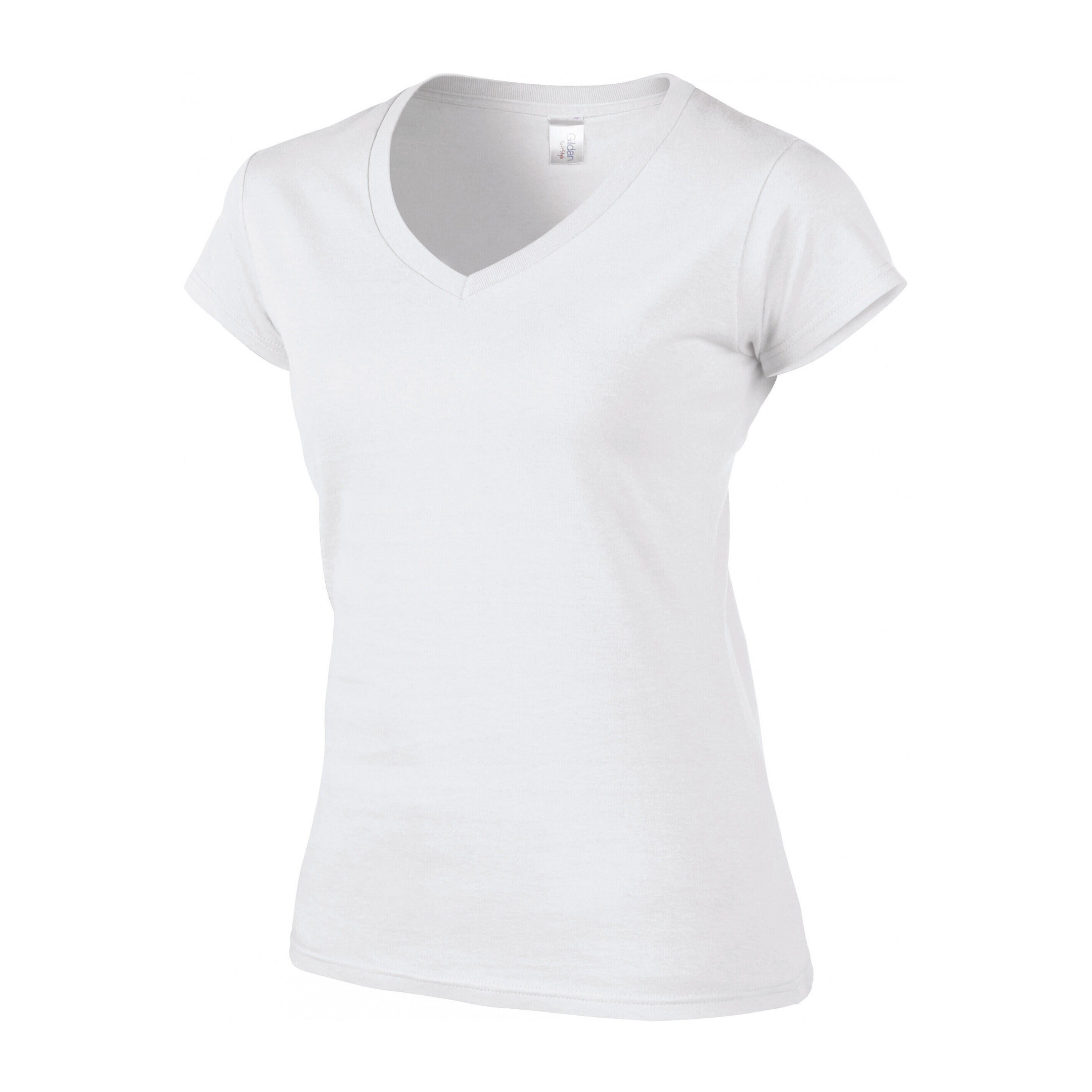 T-Shirt mit V-Ausschnitt, Damen Gildan Softstyle 2/3