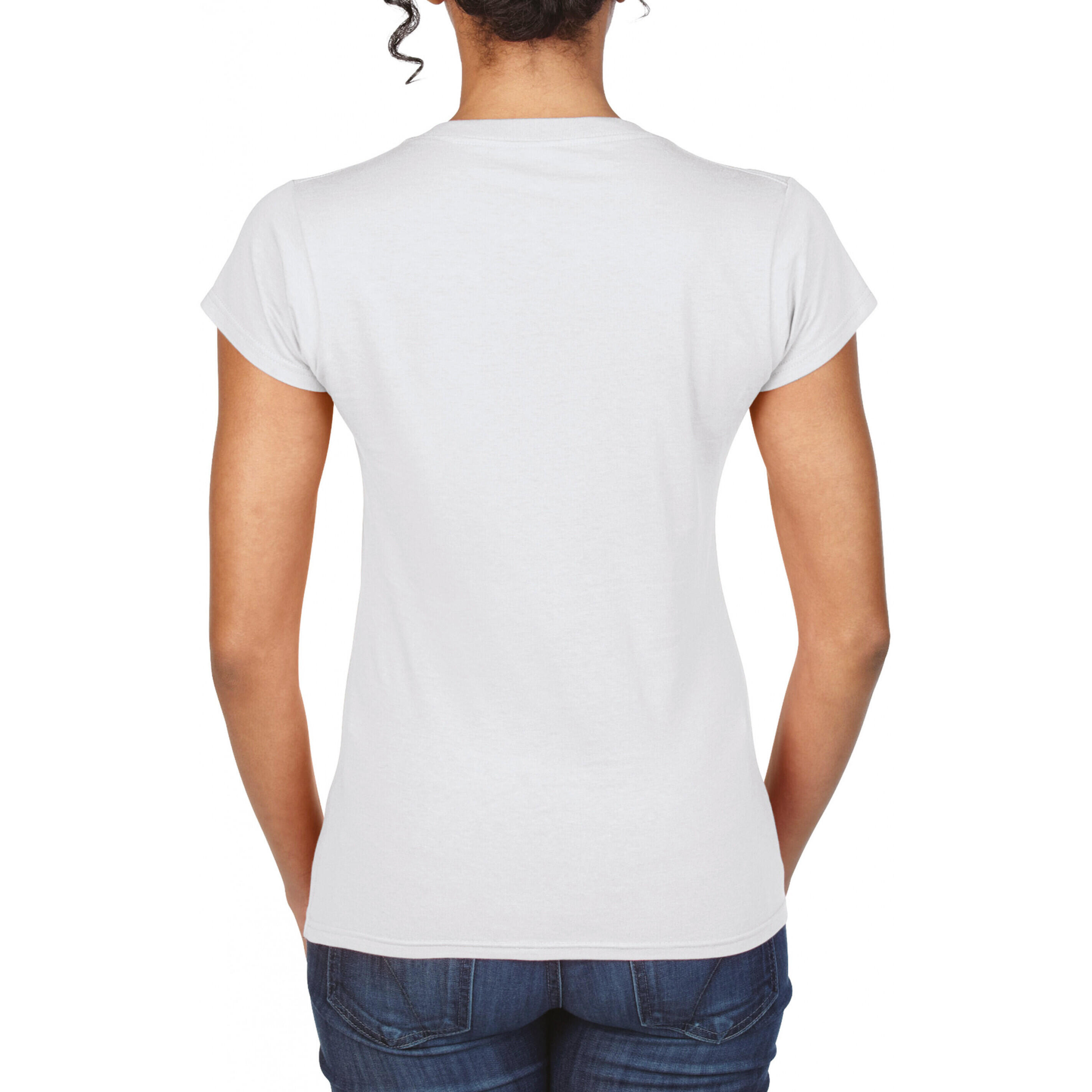 T-Shirt mit V-Ausschnitt, Damen Gildan Softstyle 3/3