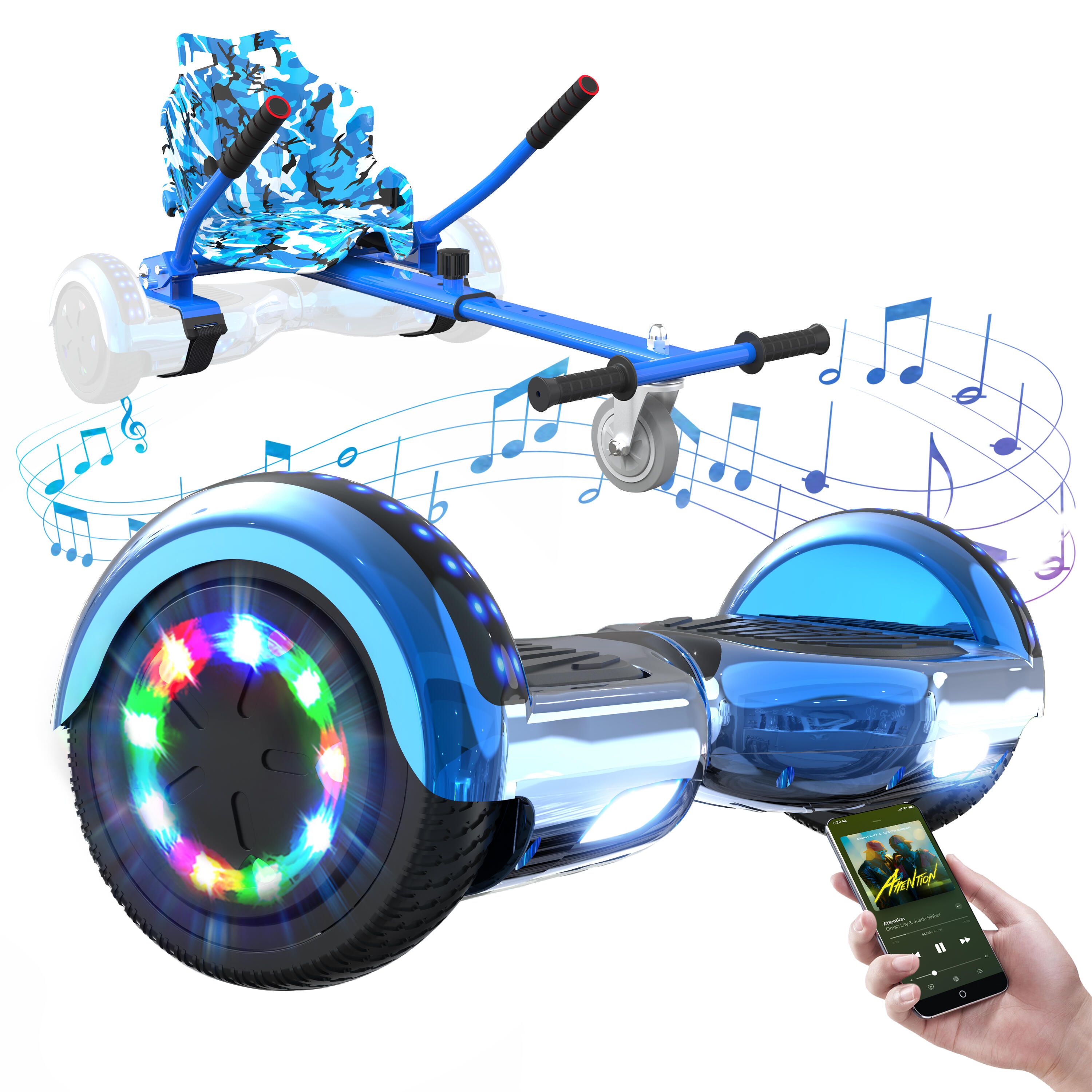 Rcb - Hoverboard Et Hoverkart Gyropode 6.5 Pouces Rcb-wj1 - Hoverboard - Bleu - Taille Unique - Decathlon