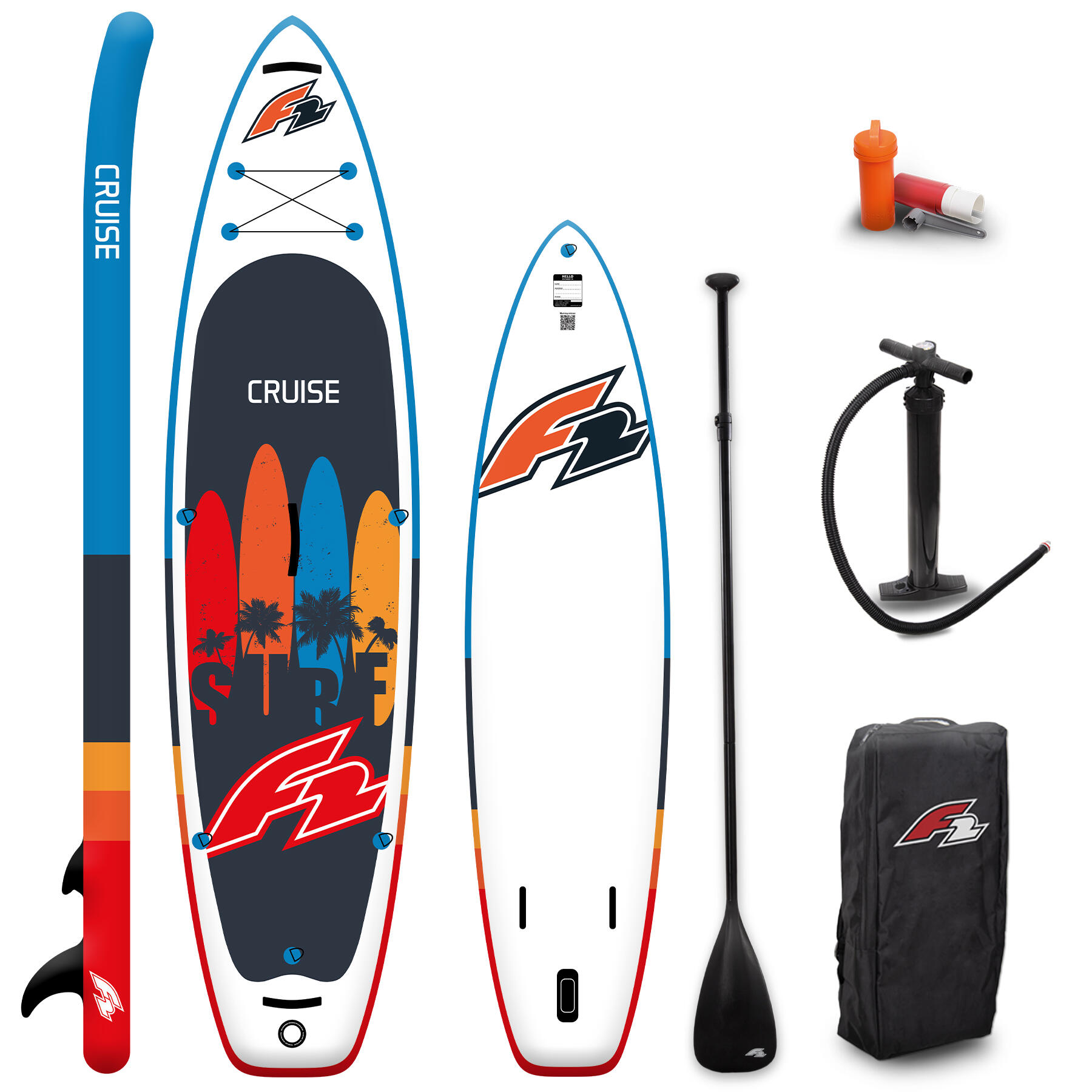 F2 F2  Stand up Paddle Board CRUISE - HFT SUP 10  Navy 2024/2025