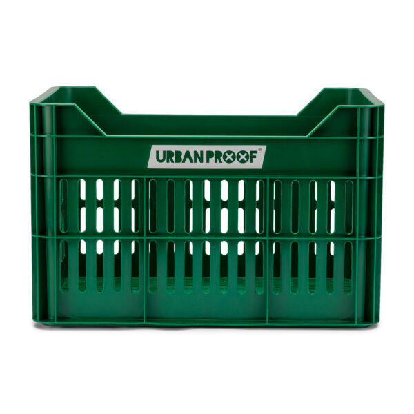 Caisse de vélo Urbanproof 30L en vert foncé en plastique recyclé 3/7