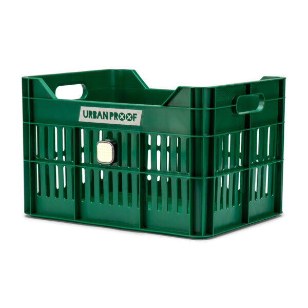 Caisse de vélo Urbanproof 30L en vert foncé en plastique recyclé 7/7