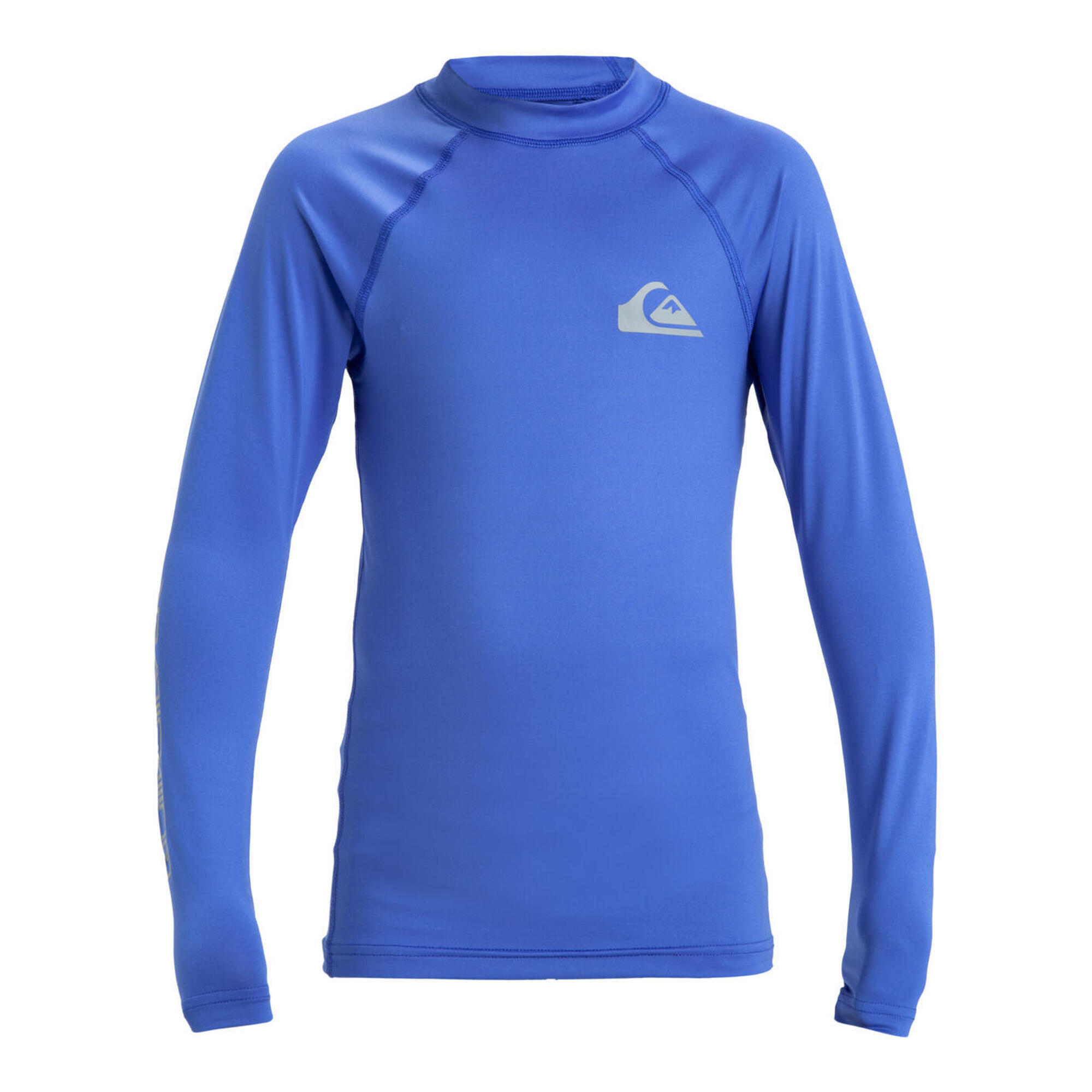 Quiksilver - T-shirt De Surf À Manches Longues Upf50 Everyday Bleu Garçon - Brassière De Bain - Bleu - 14 À 16 Ans - Decathlon
