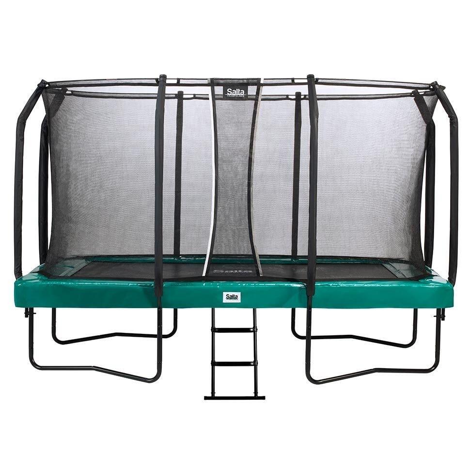 SALTA 14ft x 8ft Salta Green First Class Rectangular Trampoline