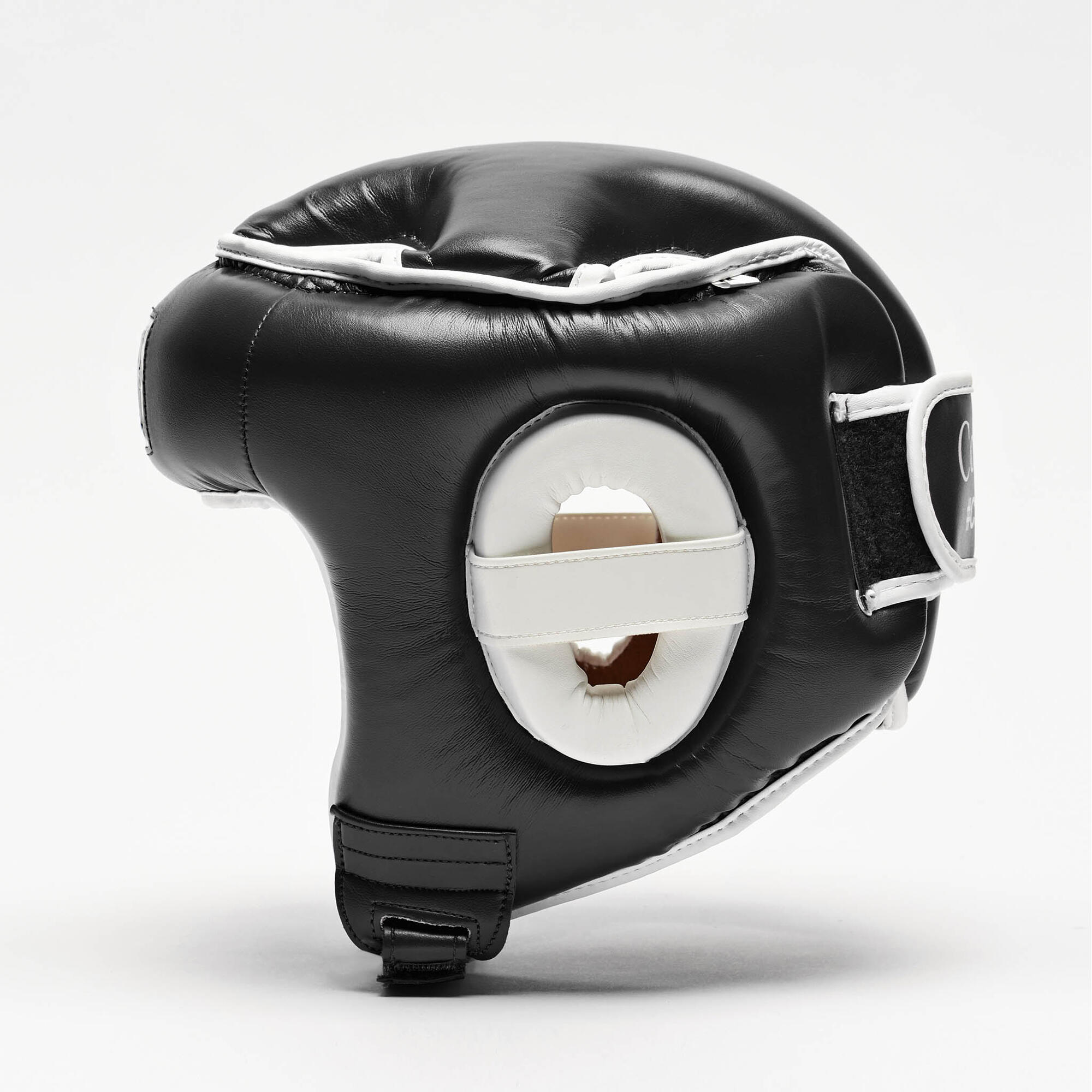 CASCO BOXE COMBAT NERO 3/4