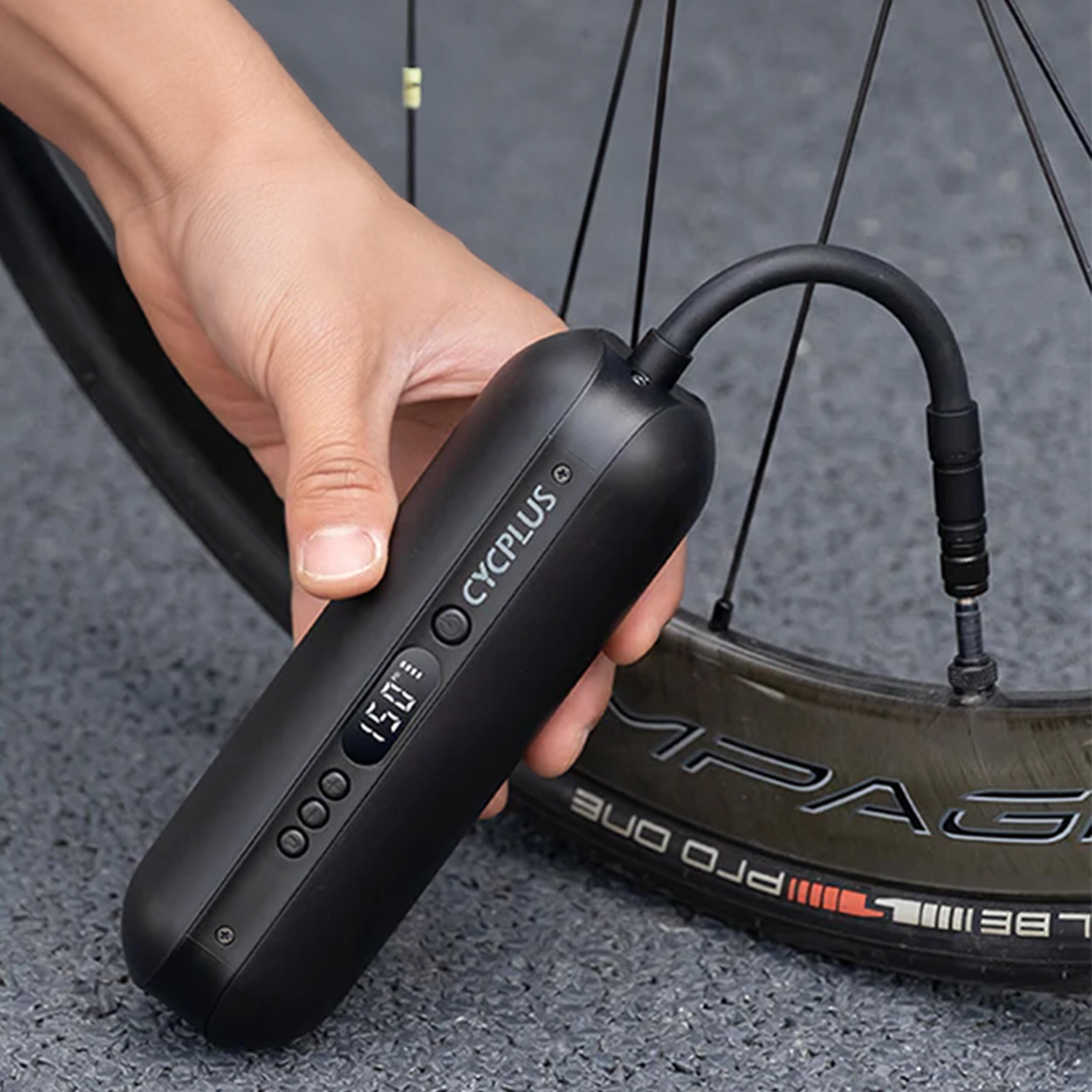 Mini-compresseur électrique vélo CYCPLUS A2 PLUS Pro 3/6