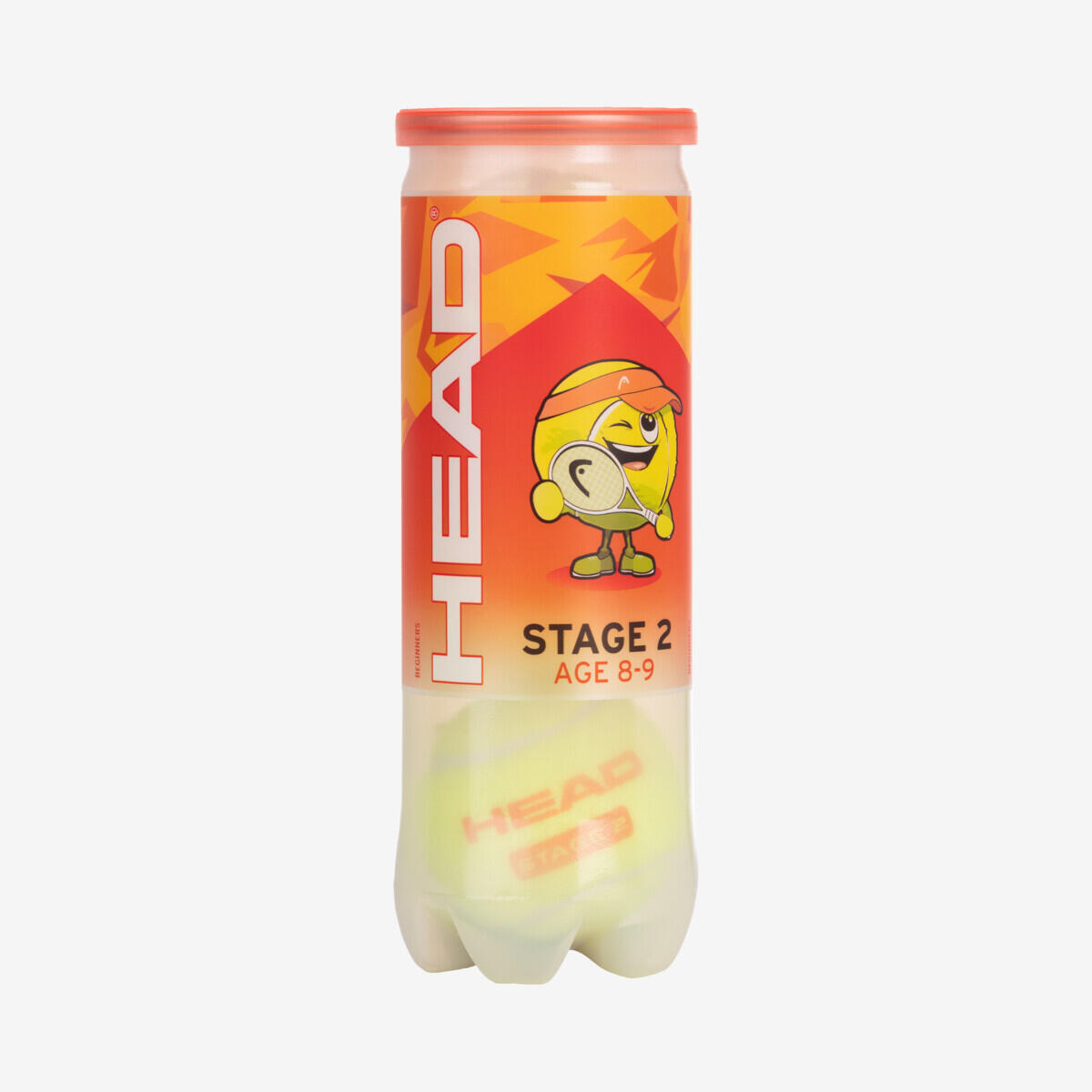 HEAD STAGE 2 ORANGE caja de cartón – 16 x 3 pelotas de tenis 3/4