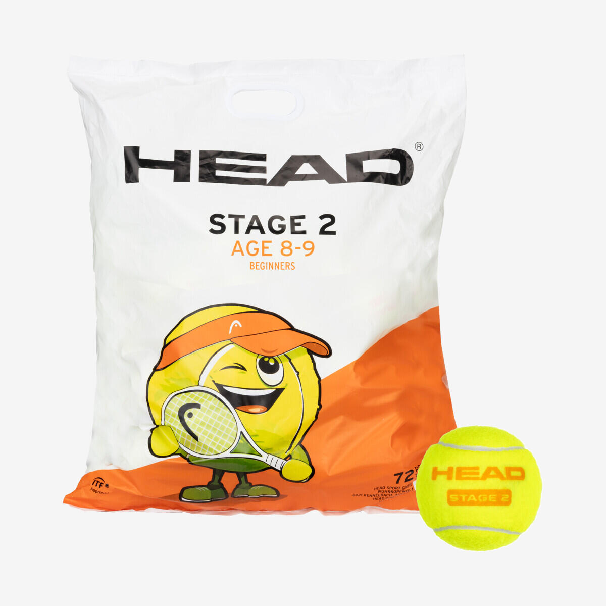 HEAD STAGE 2 Orange 72 balles de tennis 3/3