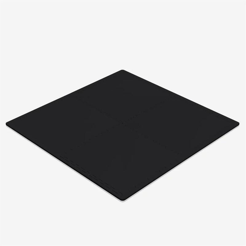 Set de 4 covorase de protectie din cauciuc, negru, Gorilla Sports®