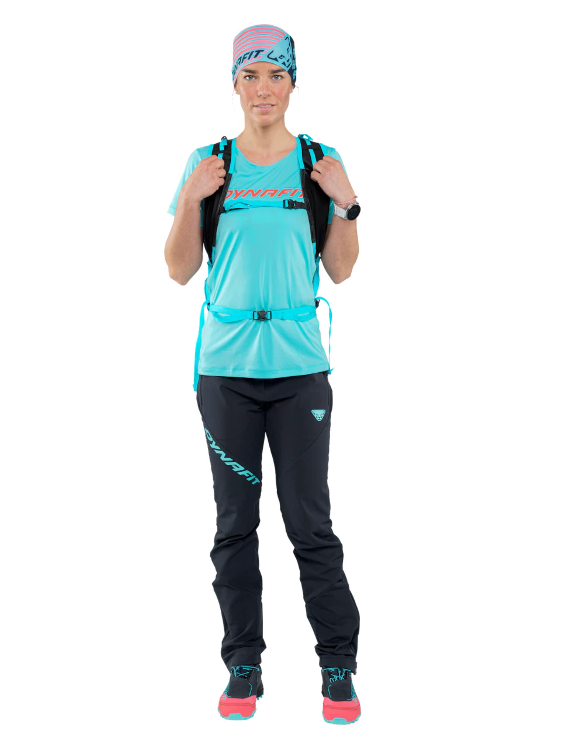 T-shirt Trail Dynafit Traverse Femme bleu manches courtes ultraléger 2/2