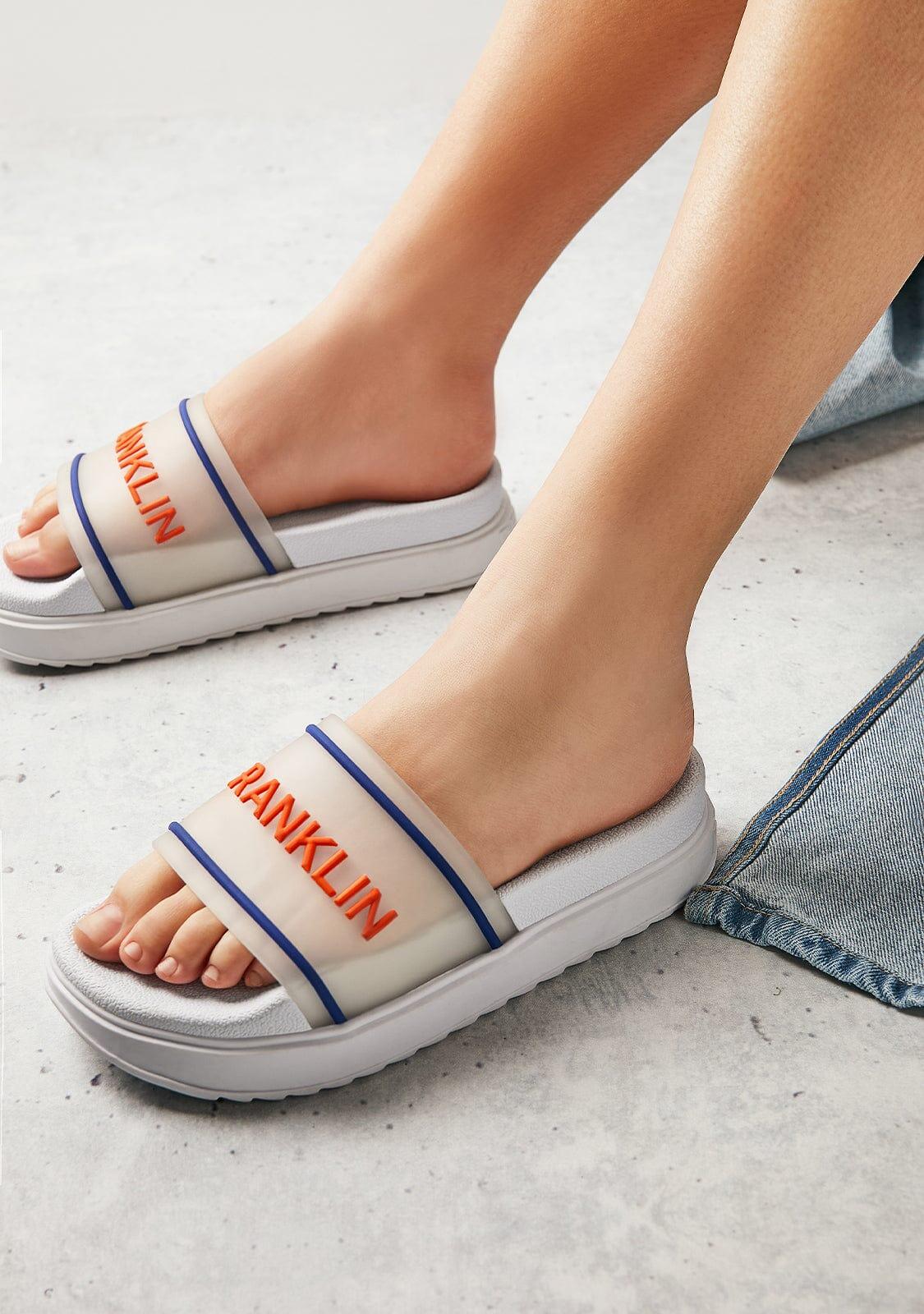 Sandalias D. Franklin Dana Slide Summer Club Blanco 5/5