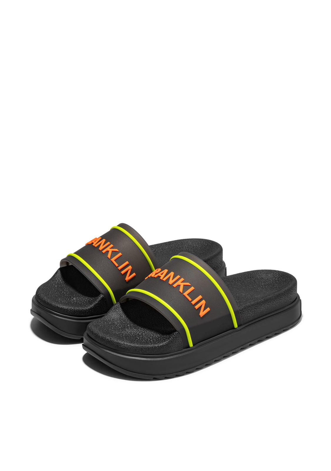 Sandalias D. Franklin Dana Slide Summer Club Negro 2/5