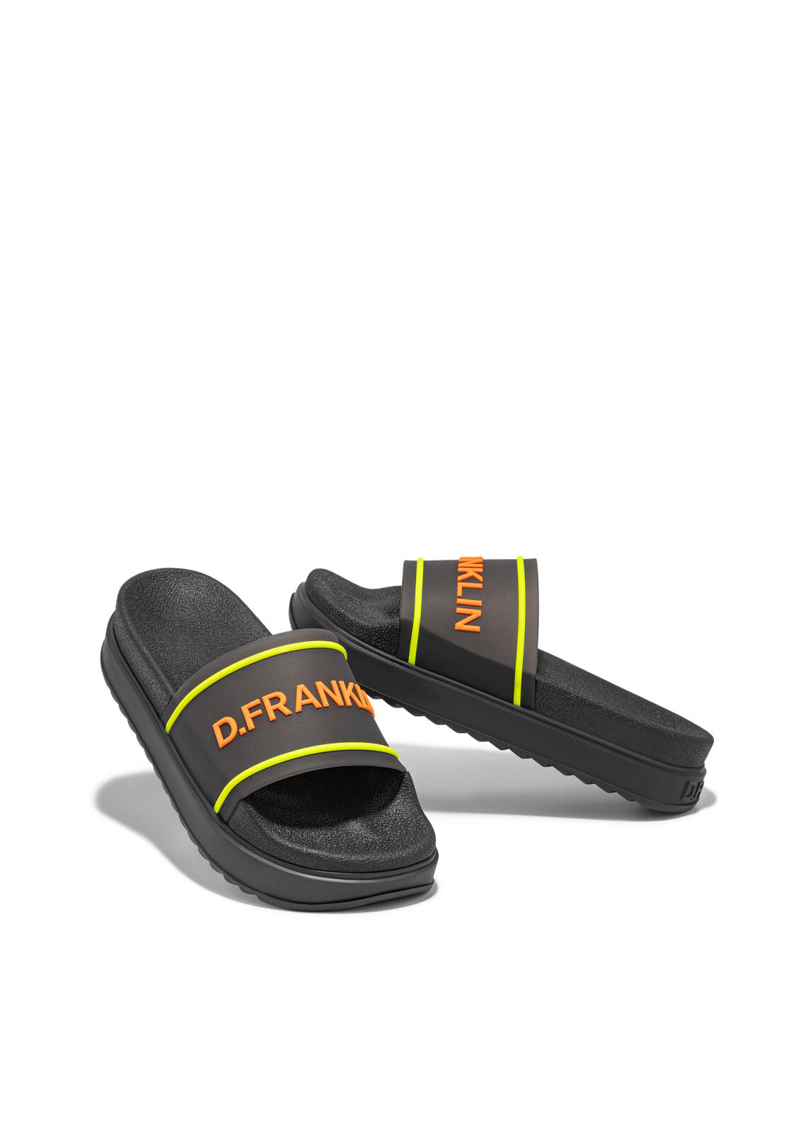 Sandalias D. Franklin Dana Slide Summer Club Negro 3/5