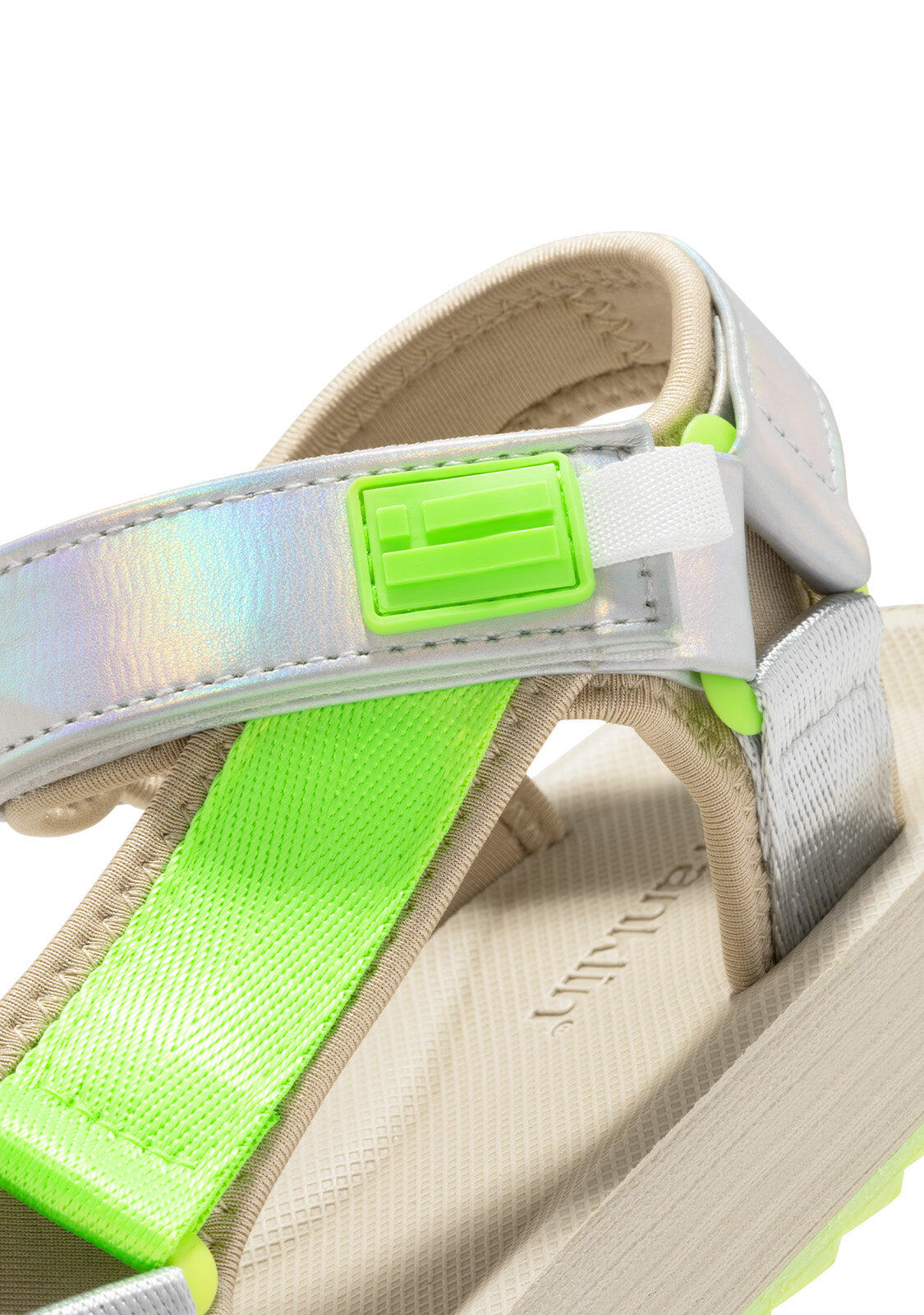 Sandalias D. Franklin Forest Neo Strips Neon Verde 3/4