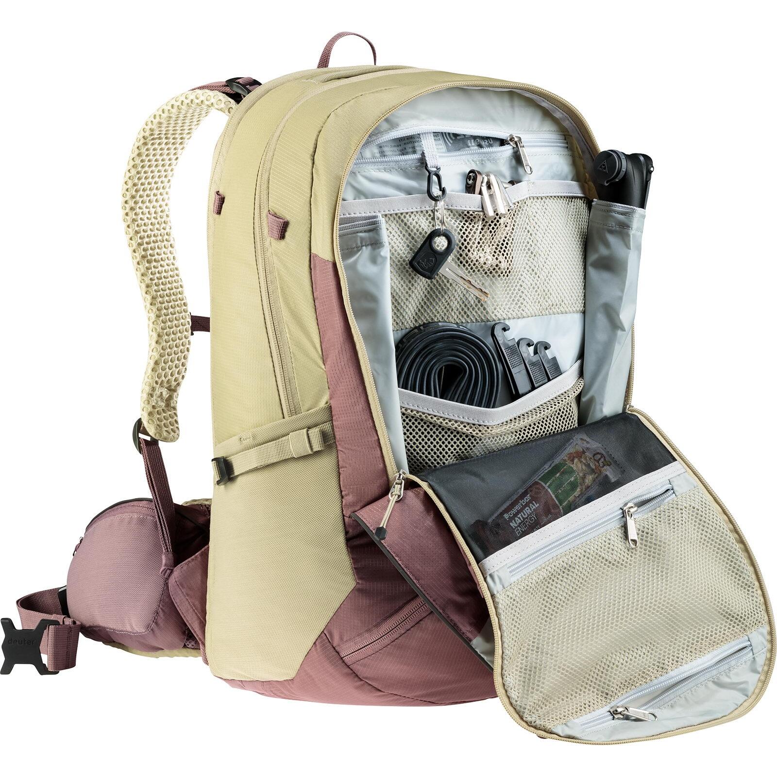 Sac à dos VTT femme Deuter Trans Alpine Pro 26 SL 26L Ashrose Desert 6/7