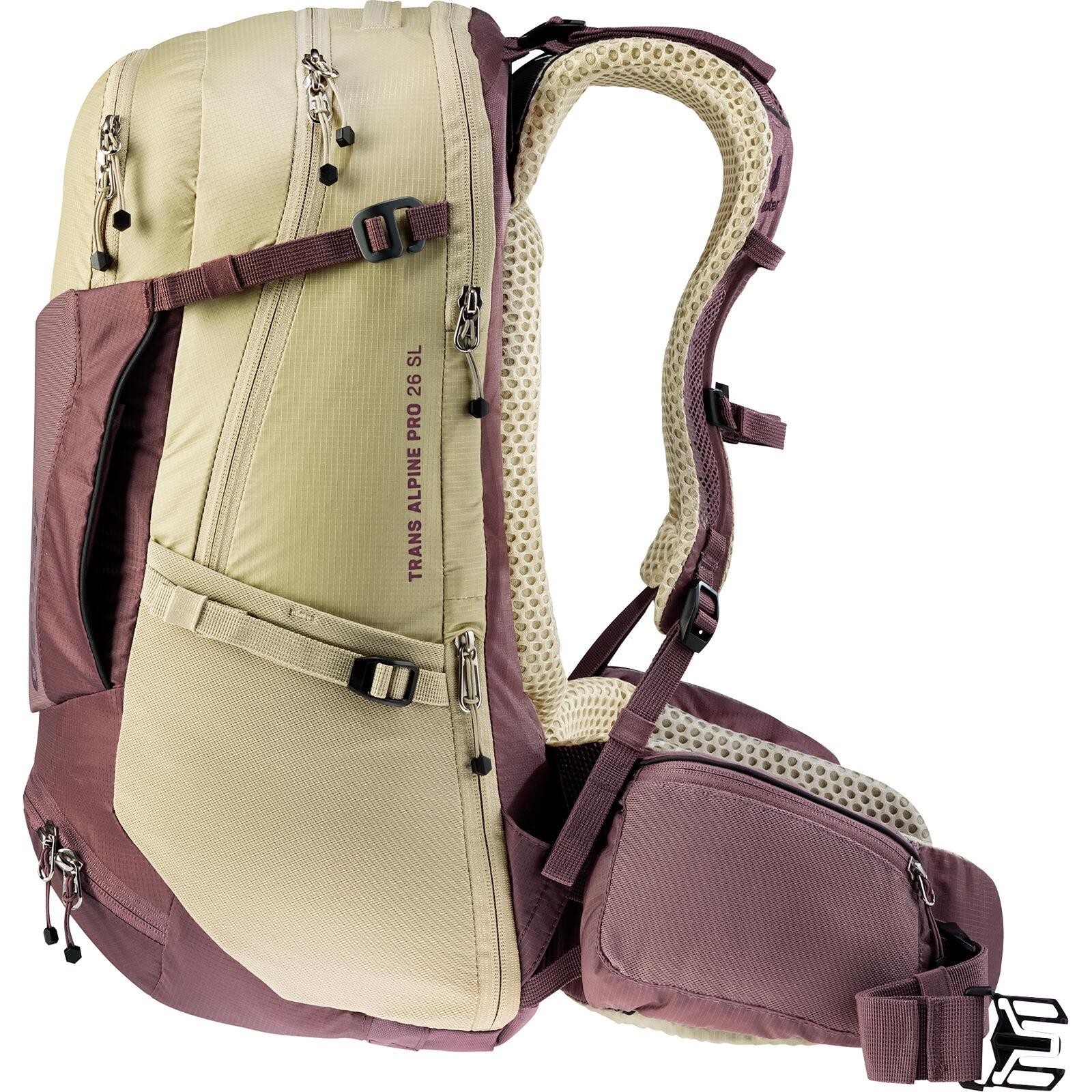 Sac à dos VTT femme Deuter Trans Alpine Pro 26 SL 26L Ashrose Desert 4/7