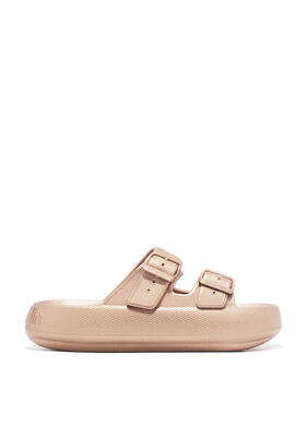 Platte sandalen dames d.franklin bloomer bio roze