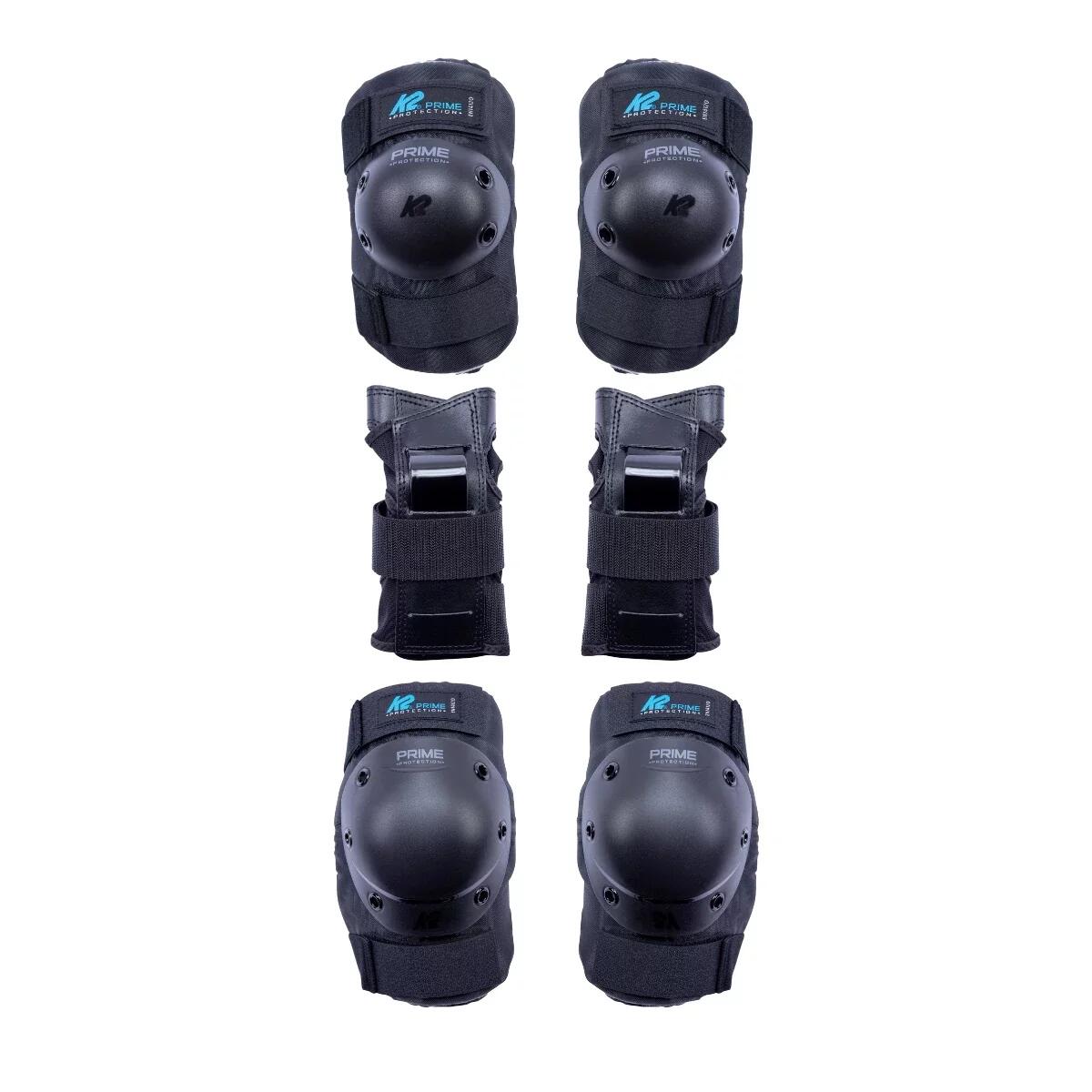 K2 Skates - K2 Prime Femmes Protections Roller Pack De 3 - M - Noir/bleu-vert - Set De Protection - Bleu|noir - Decathlon