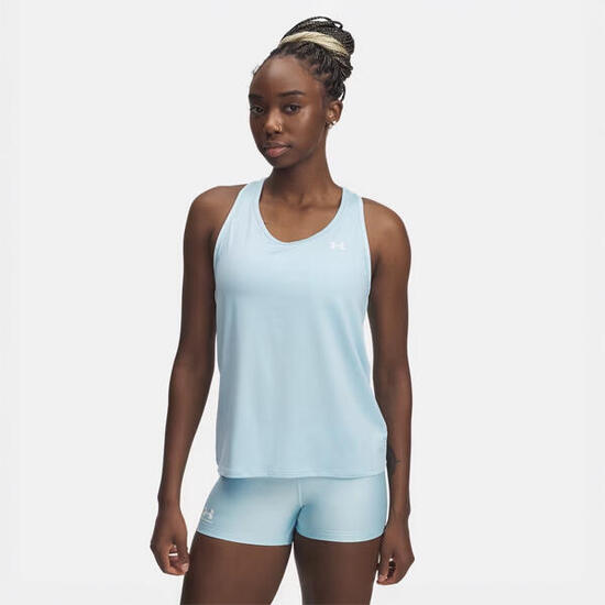 Débardeur Under Armour pour femme UA Tech™ Knockout Bleu ciel