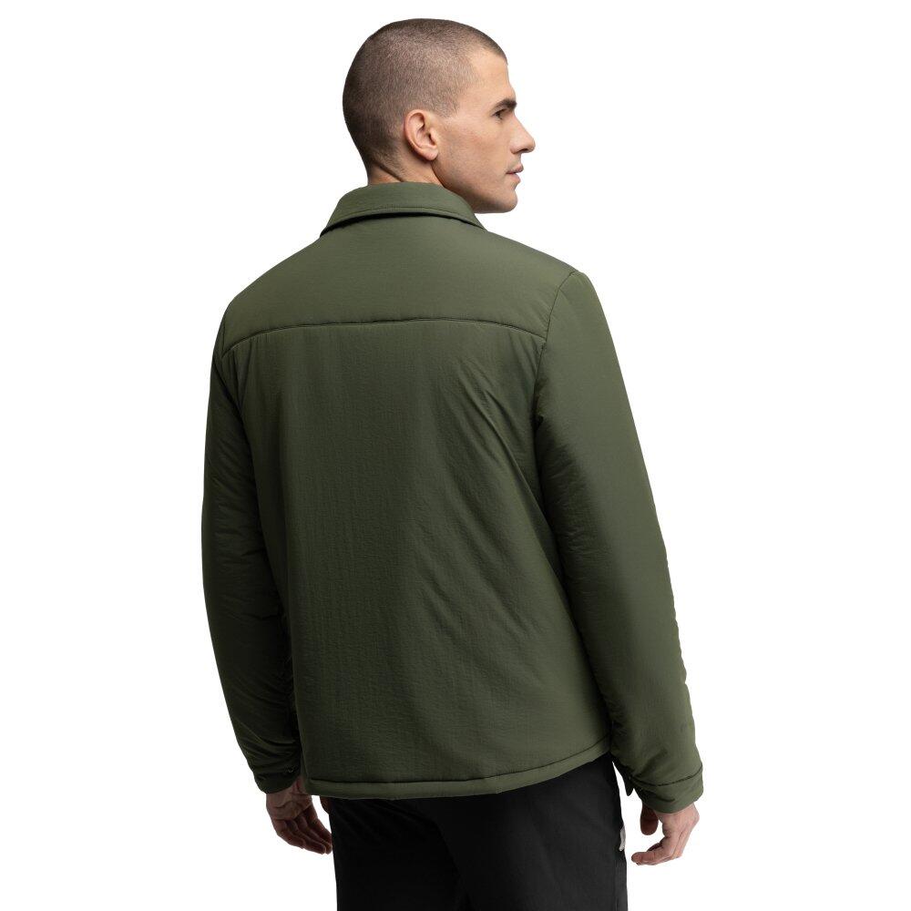 Herren Radsport isoliertes gravel-overshirt Timber Grün 2/7
