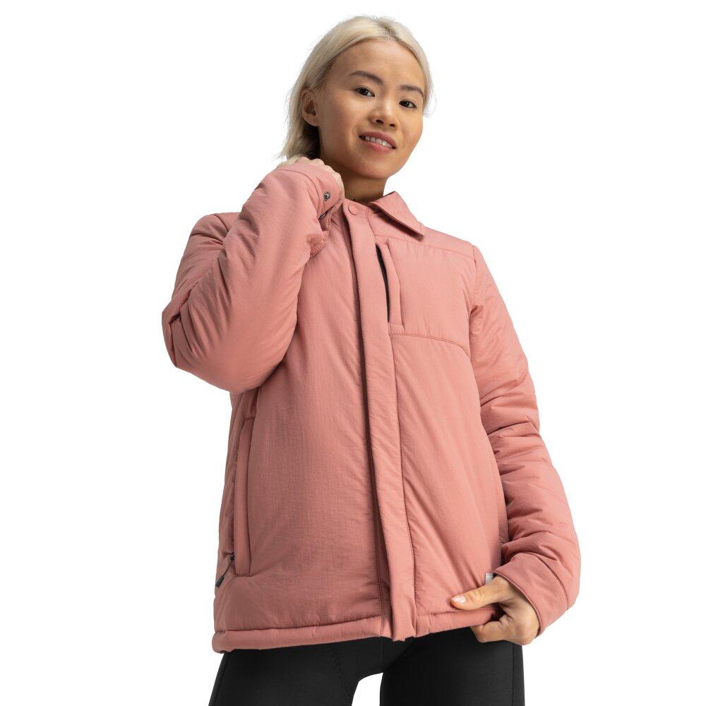 Women Cycling 's insulated gravel overshirt Georgia Pink
